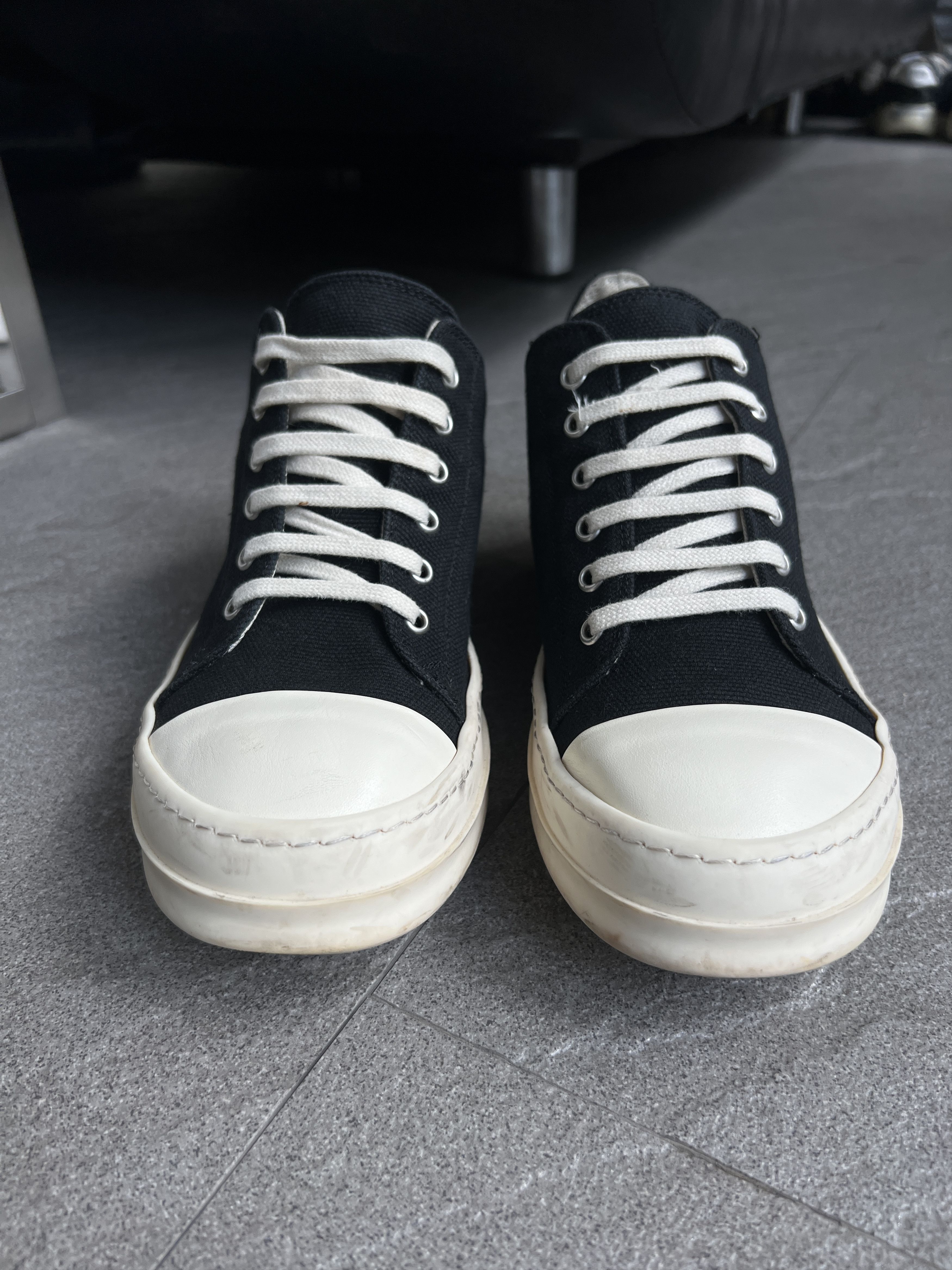 Rick Owens Drkshdw Rick Owens DRKSHDW Low Ramones Canvas EU40 Size US 7 / EU 40 - 4 Thumbnail