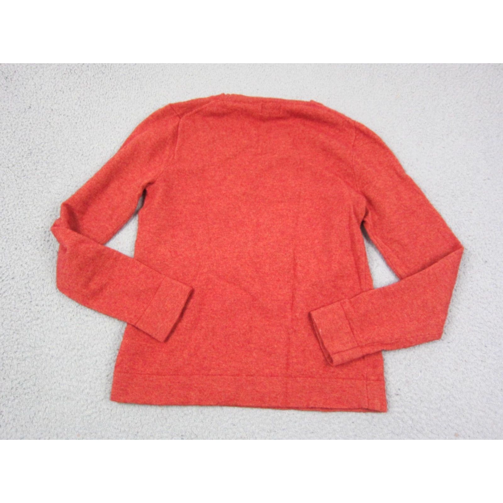 J.Crew J.CREW Sweater Womens Small Red Teddie Wool Cotton Crewneck Lightweight Size S / US 4 / IT 40 - 7 Thumbnail