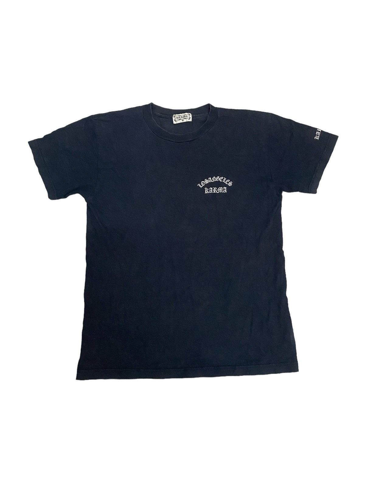 Japanese Brand × Vintage Vintage Karma Los Angeles Distress Tee Size US M / EU 48-50 / 2 - 2 Thumbnail