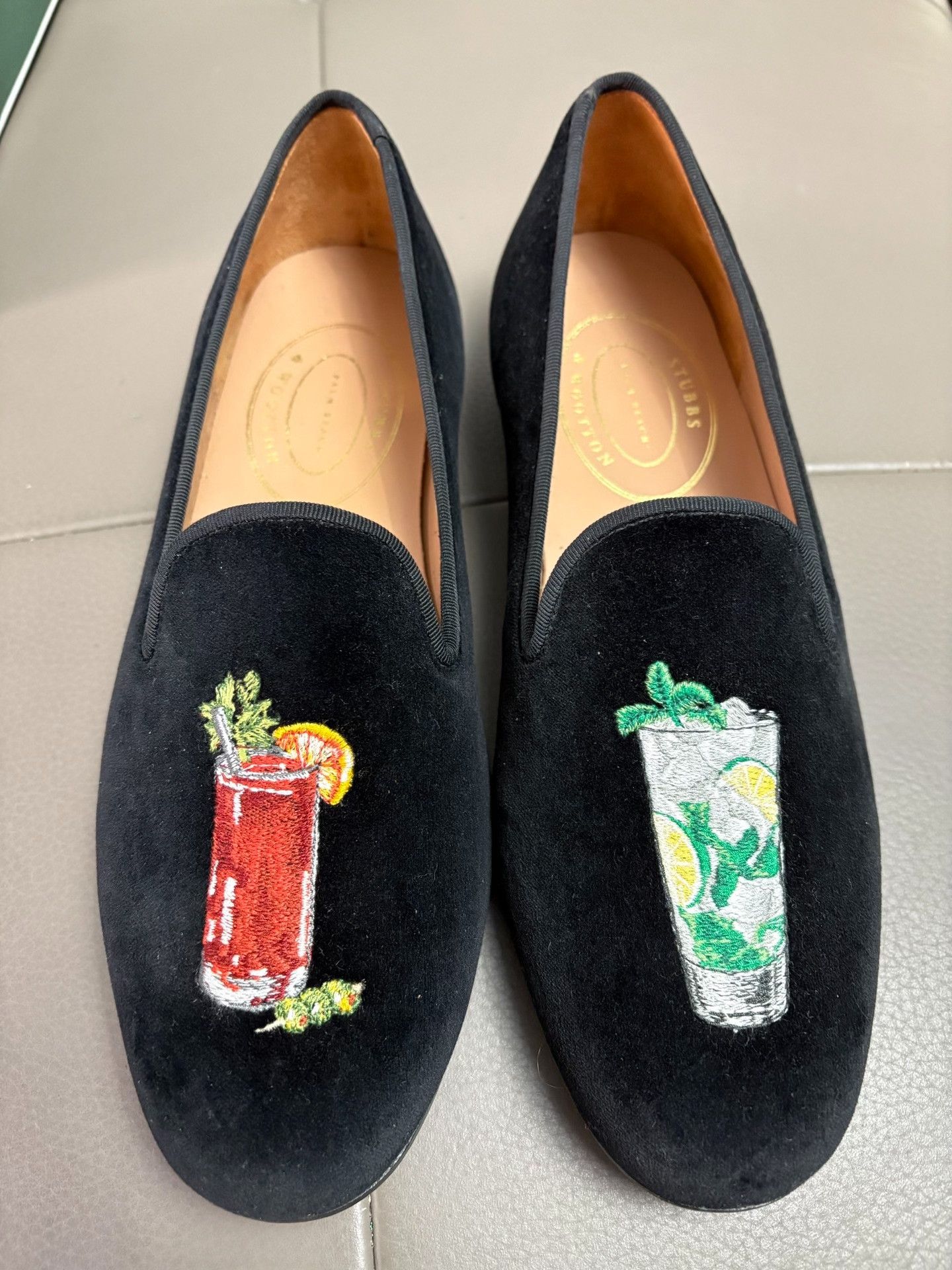 Stubbs & Wootton Men's Velvet Loafers in Black, Men's (Size 9.5) — image 2 of 6