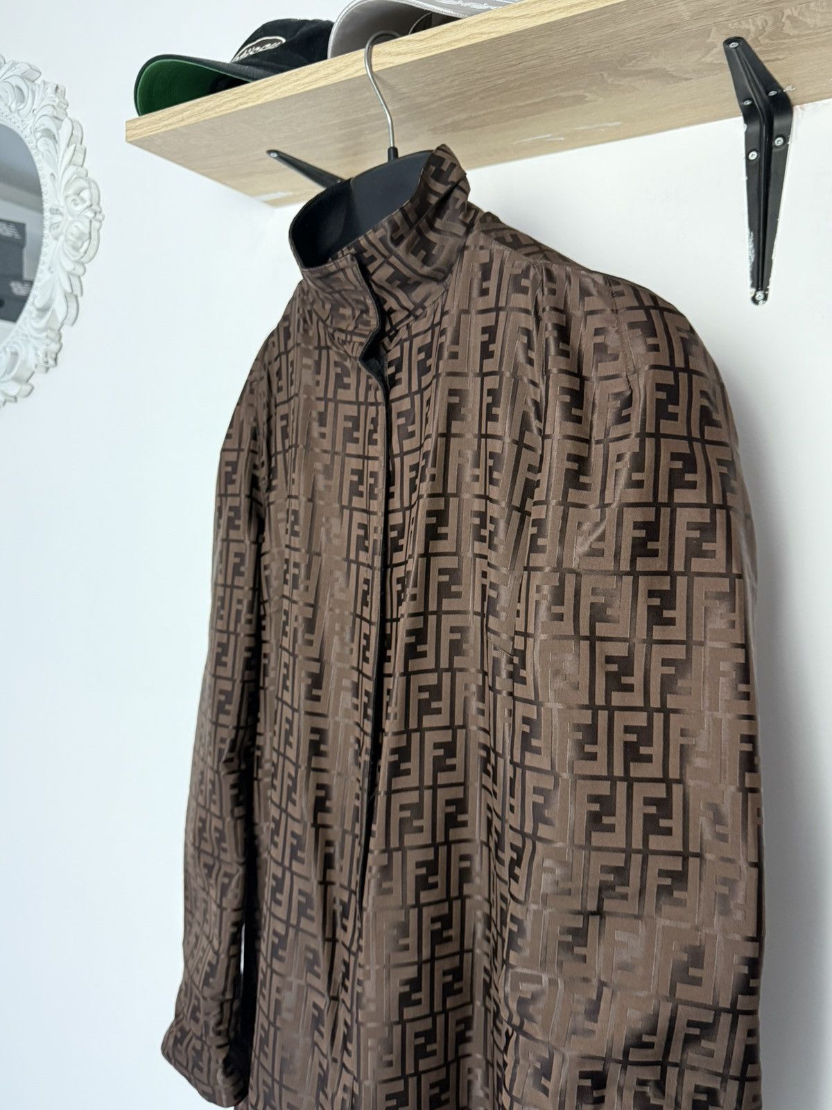 Fendi × Vintage Fendi monogram trench coat jacket vintage bilateral Size US S / EU 44-46 / 1 - 4 Thumbnail