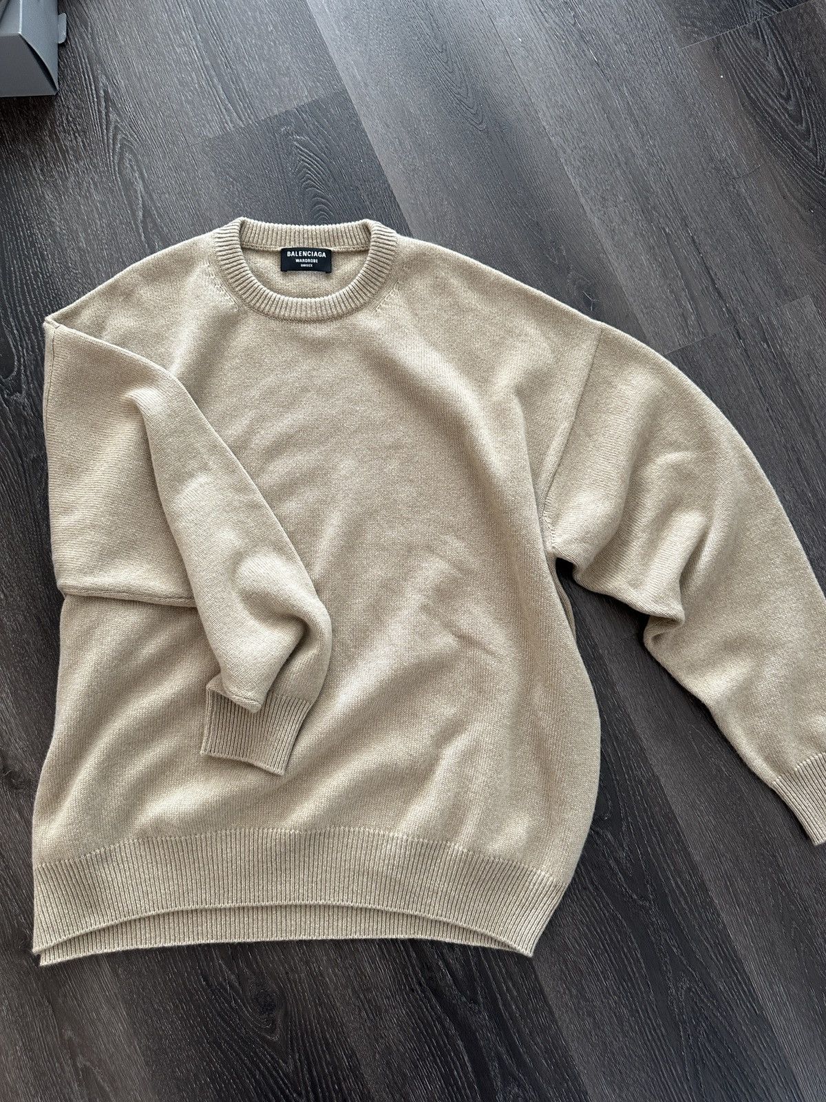 Balenciaga Balenciaga beige cashmere sweater Size S / US 4 / IT 40 - 2 Thumbnail