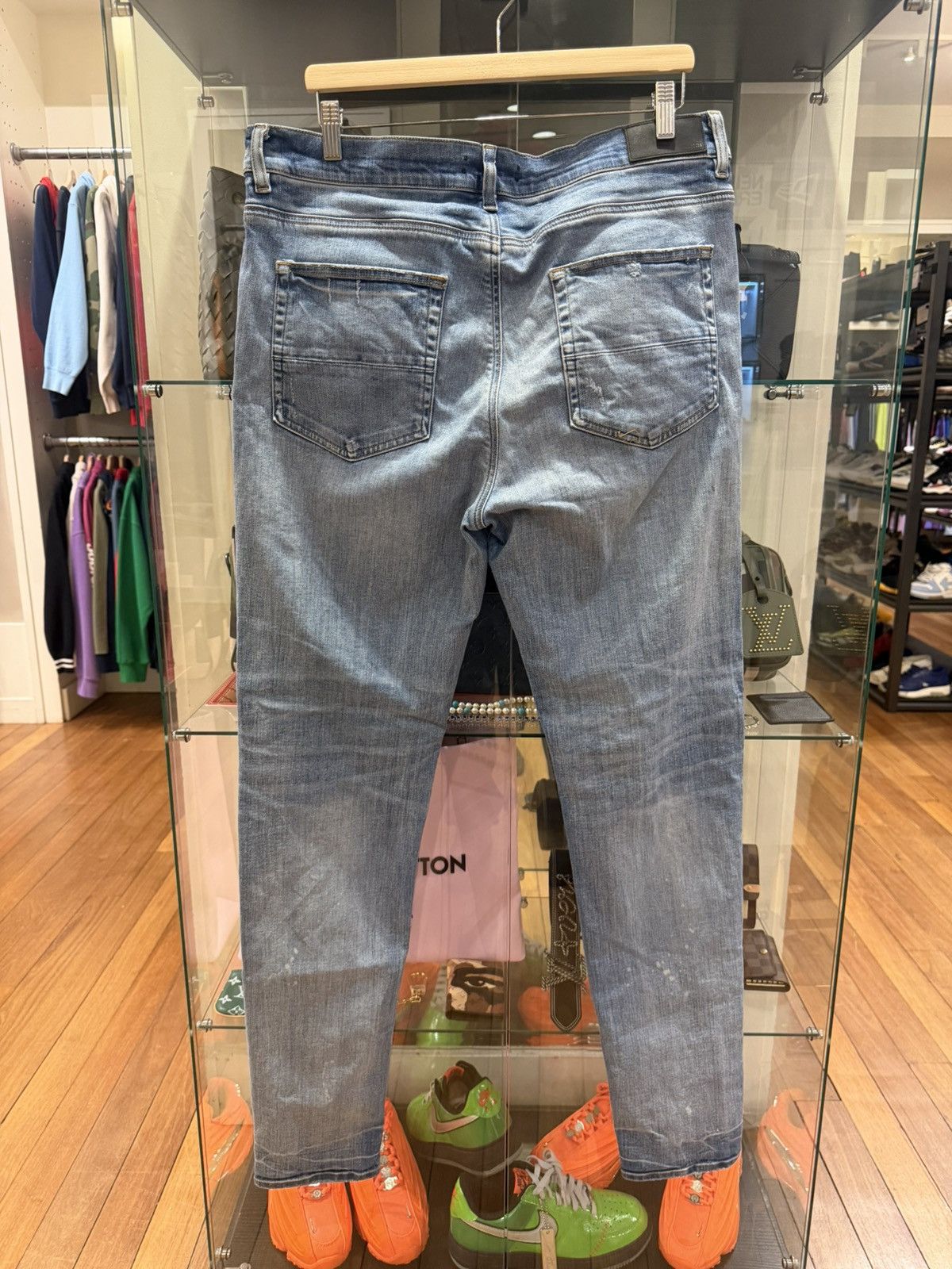 Amiri Amiri Mx1 Camo Patch Denim Jeans Size US 38 / EU 54 - 2 Thumbnail