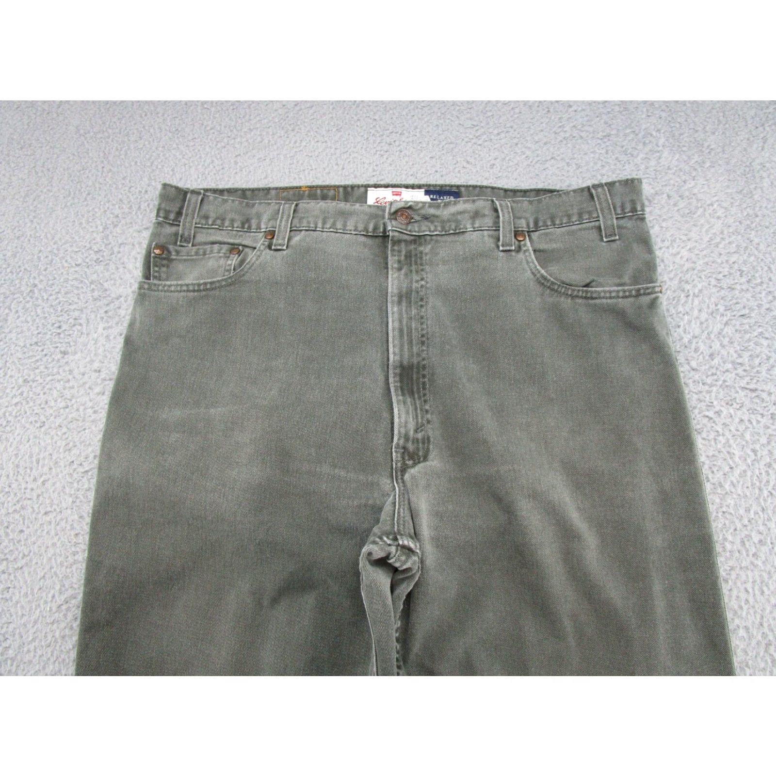 Levi's VINTAGE Levi's 540 Jeans Men 40x30 Green USA Denim Relaxed 90s Skater Style Straight Fits Size US 40 / EU 56 - 3 Thumbnail