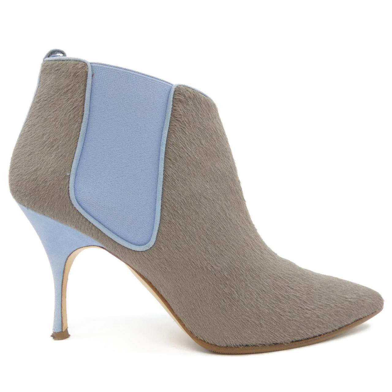 Manolo Blahnik Manolo Blahnik Manolo Blahnik Haircalf Boots Natural Material Shoes DUTY FREE for USA Size ONE SIZE - 1 Thumbnail