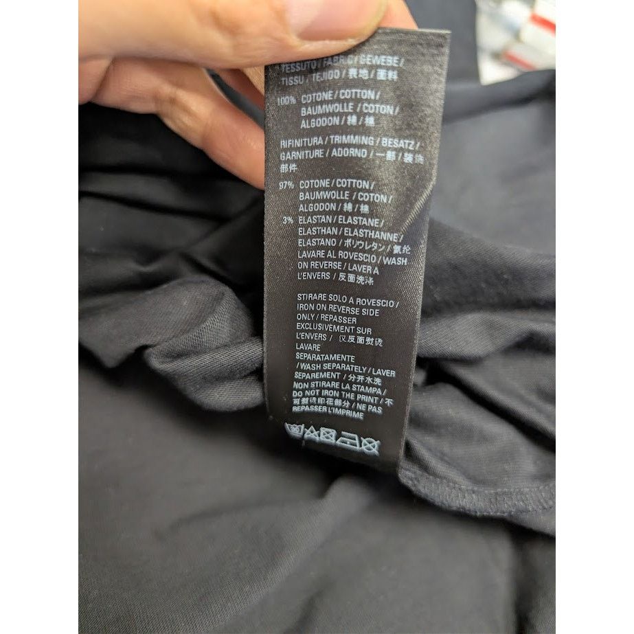 Balenciaga o1rshd1 Paris Vintage Jersey L/S T-Shirt in Black Size US L / EU 52-54 / 3 - 18 Thumbnail