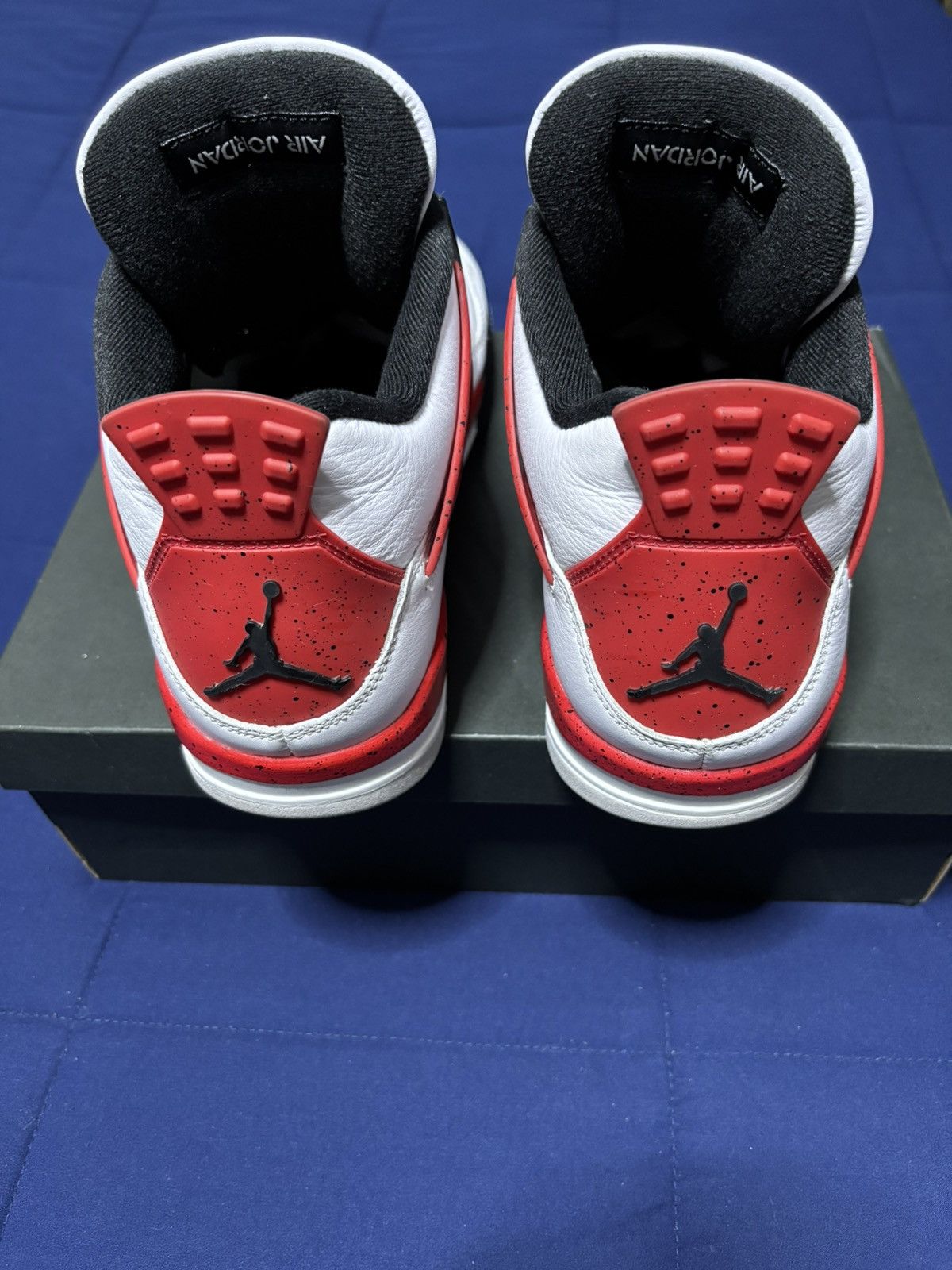 Jordan Brand Jordan 4 Retro Red Cement 2023 Size 12 Size US 12 / EU 45 - 4 Thumbnail