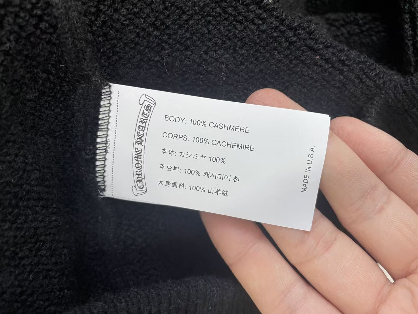 Chrome Hearts Chrome Hearts Cashmere Embroidered Floral Sleeve Hoodie Size S / US 4 / IT 40 - 8 Thumbnail
