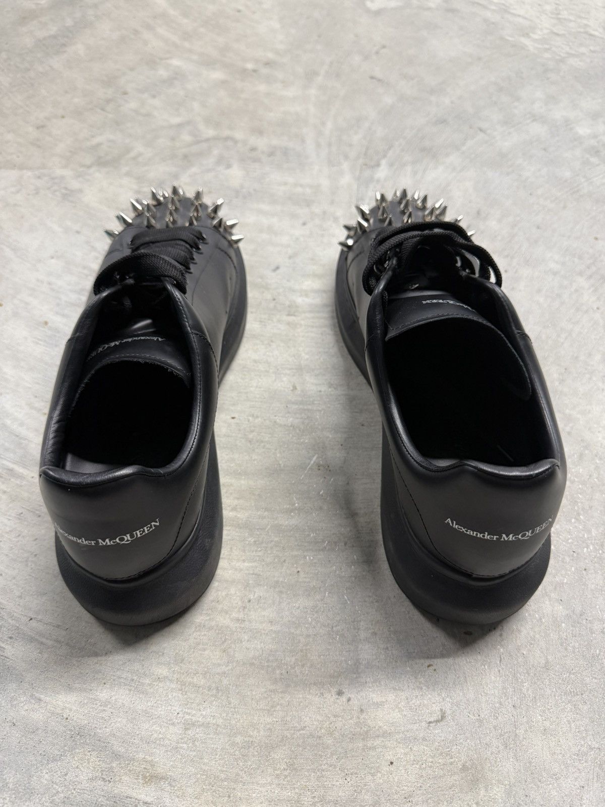 Alexander McQueen Alexander McQueen Leather Studded Sneakers Size US 11 / EU 44 - 3 Thumbnail