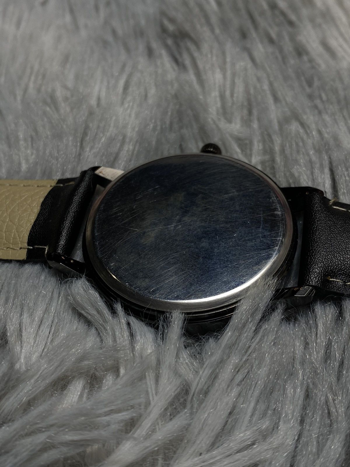 Japanese Brand × Jewelry Mechanical-Inspired Watch with Leather Strap Japanese Brand Size ONE SIZE - 7 Thumbnail