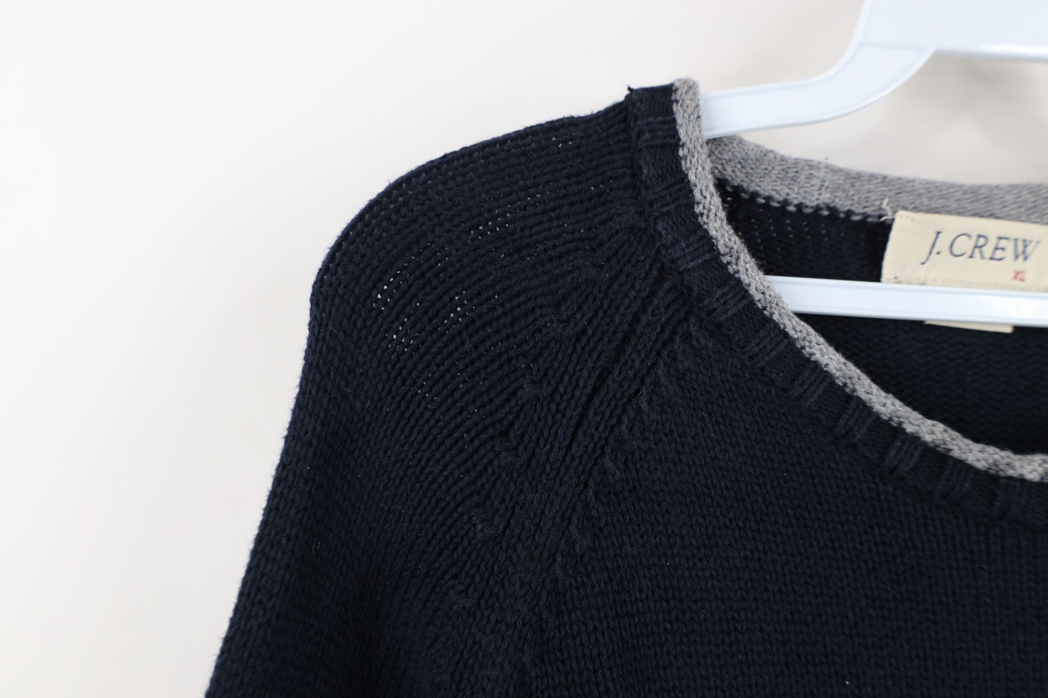 J.Crew Vintage 90s Y2K J Crew Cotton Ribbed Knit Crewneck Sweater Size US XL / EU 56 / 4 - 5 Thumbnail