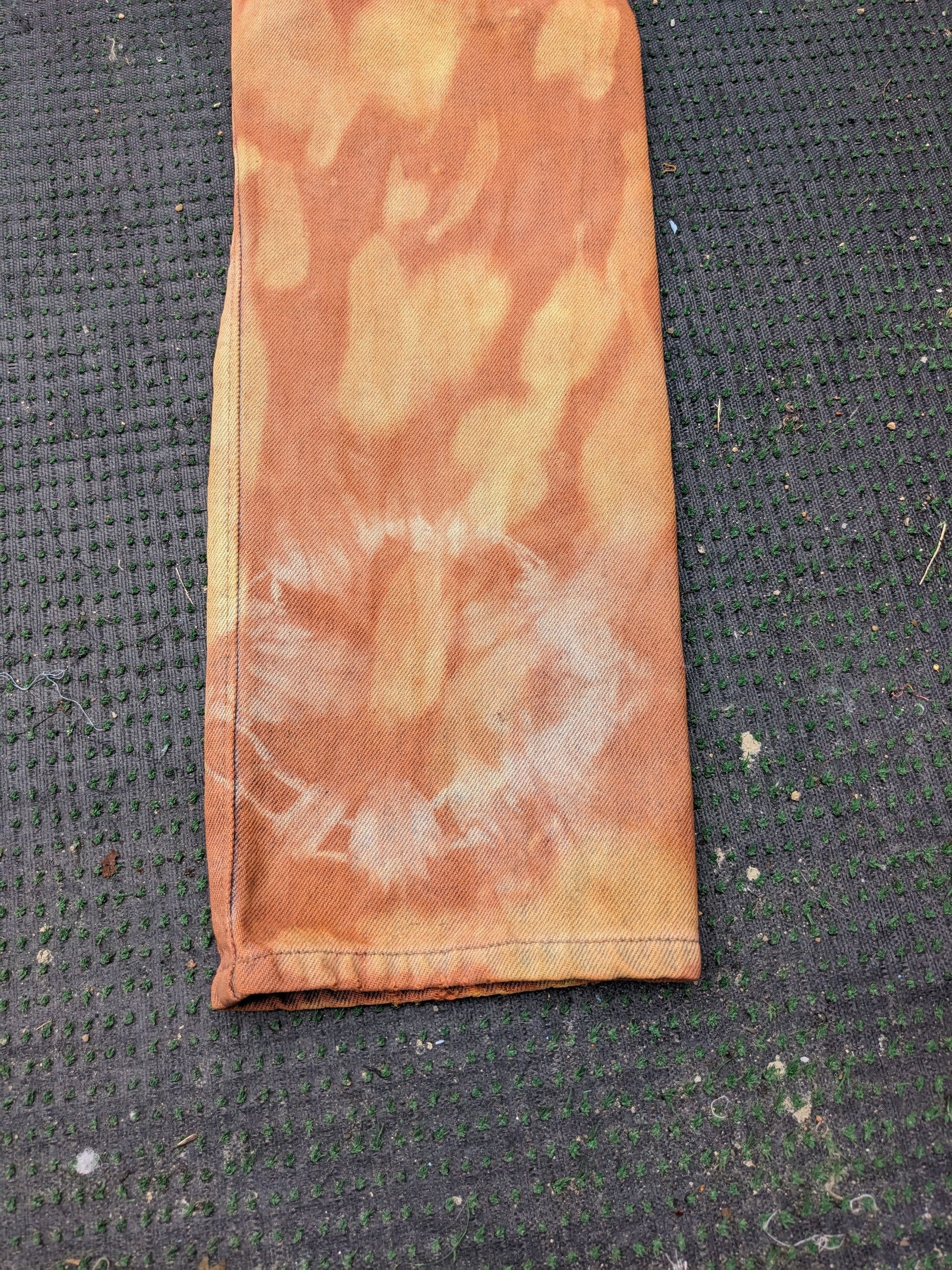 Japanese Brand × Levi's × Vintage Vintage 80 s Levis 505 Jeans Distressed Rust Dye Custom Made Size US 28 / EU 44 - 16 Thumbnail