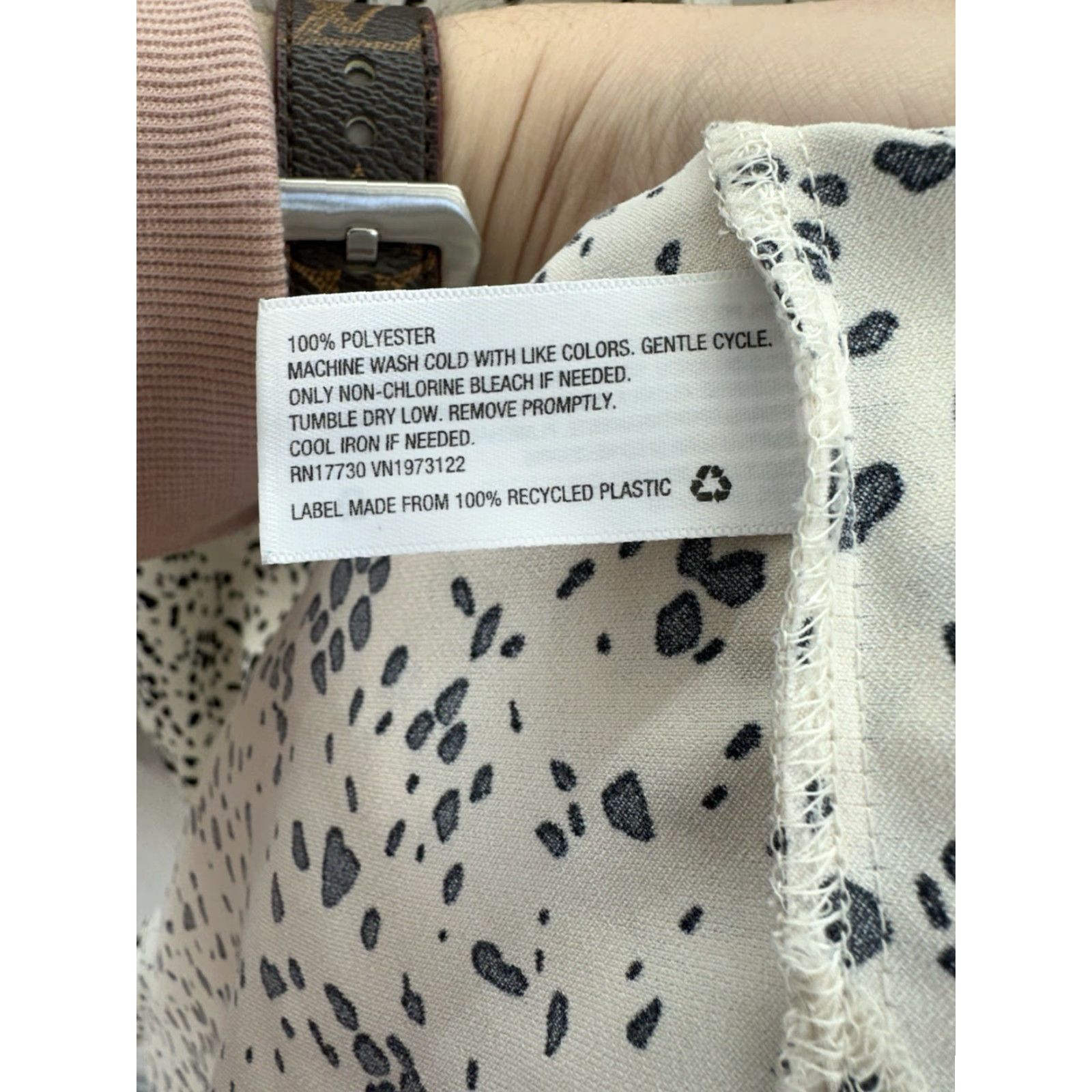 Vintage A New Day Womens Shirt Size XXL Tan Black Animal Print Long Sleeve Button Up Size XXL / US 16-18 / IT 52-54 - 5 Thumbnail