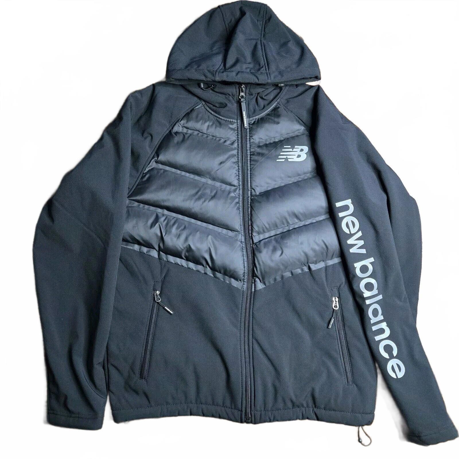 New Balance New Balance Jacket Mens S Puffer Fleece Black Hooded Zip C2 Size US S / EU 44-46 / 1 - 1 Thumbnail