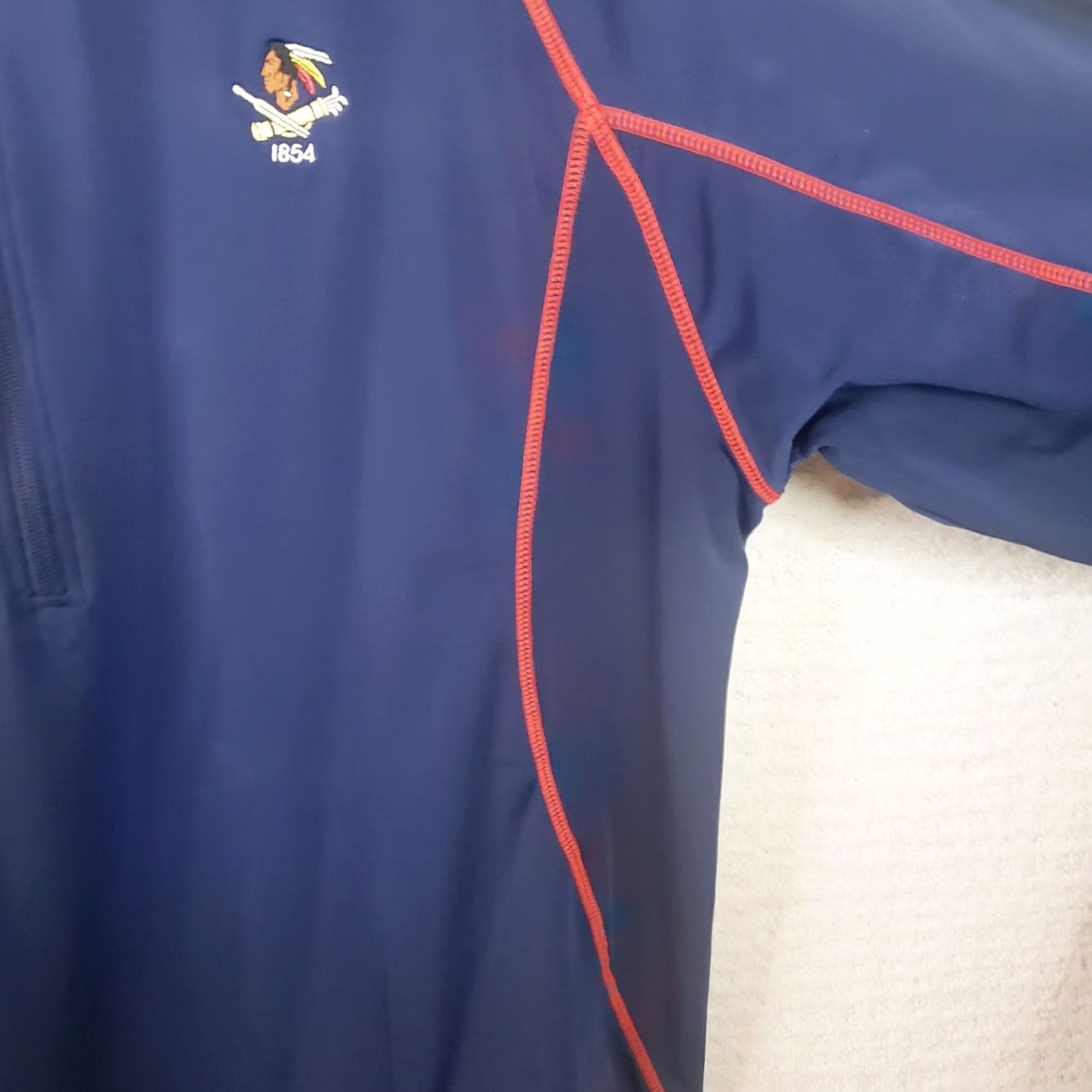 Vintage Levelwear Performance 1/2 Zip Golf Top Mens XL Blue Wissahickon Philadelphia Cricket Club Logo Pullover Jacket Knit Polyester Spandex Size US XL / EU 56 / 4 - 6 Thumbnail