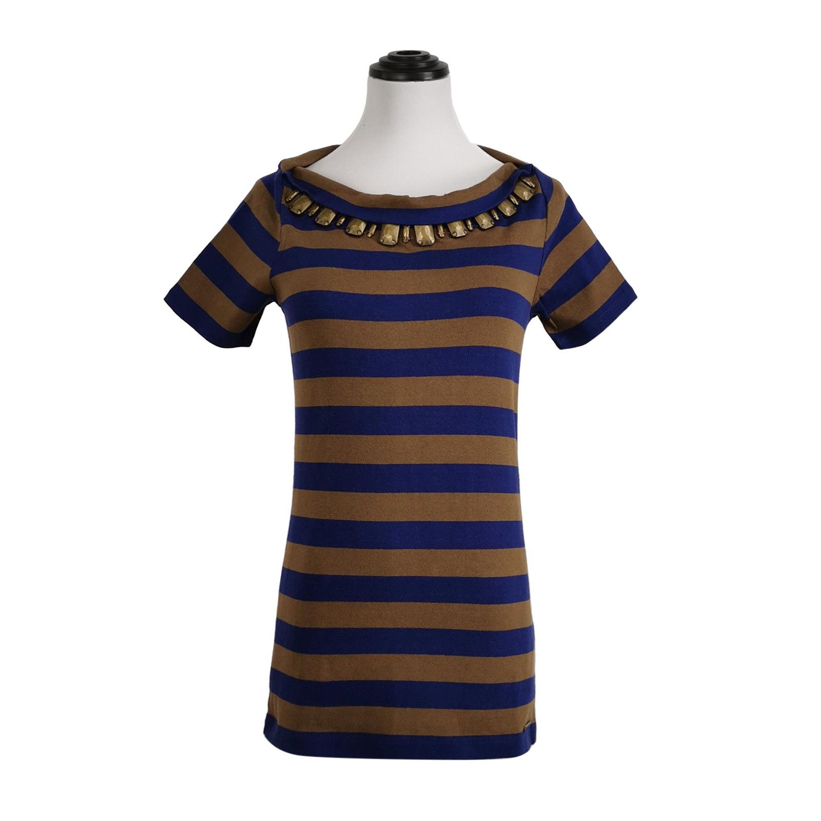 Burberry Burberry Brit Striped Cotton Knit Top 0079 Size US XS / EU 42 / 0 - 1 Thumbnail