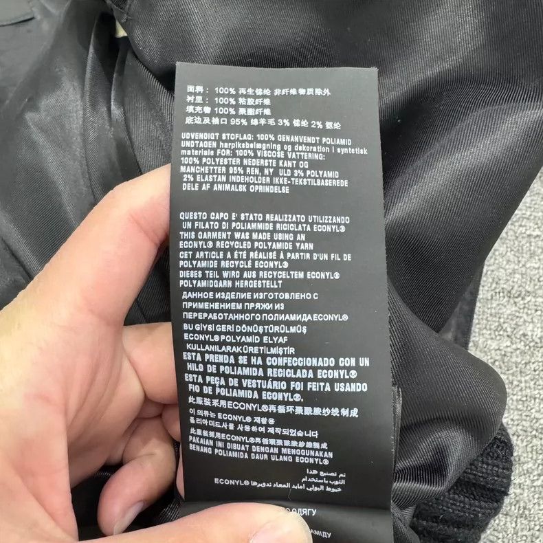 Prada Prada Black and yellow triangle logo cotton jacket 2505-Nex Size US L / EU 52-54 / 3 - 4 Thumbnail
