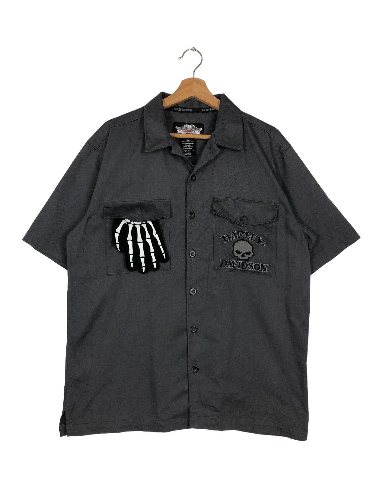 Harley Davidson VINTAGE SHIRTS HARLEY DAVIDSON SPELL OUT BIG LOGO UNIONMADE Size US M / EU 48-50 / 2 - 2 Thumbnail