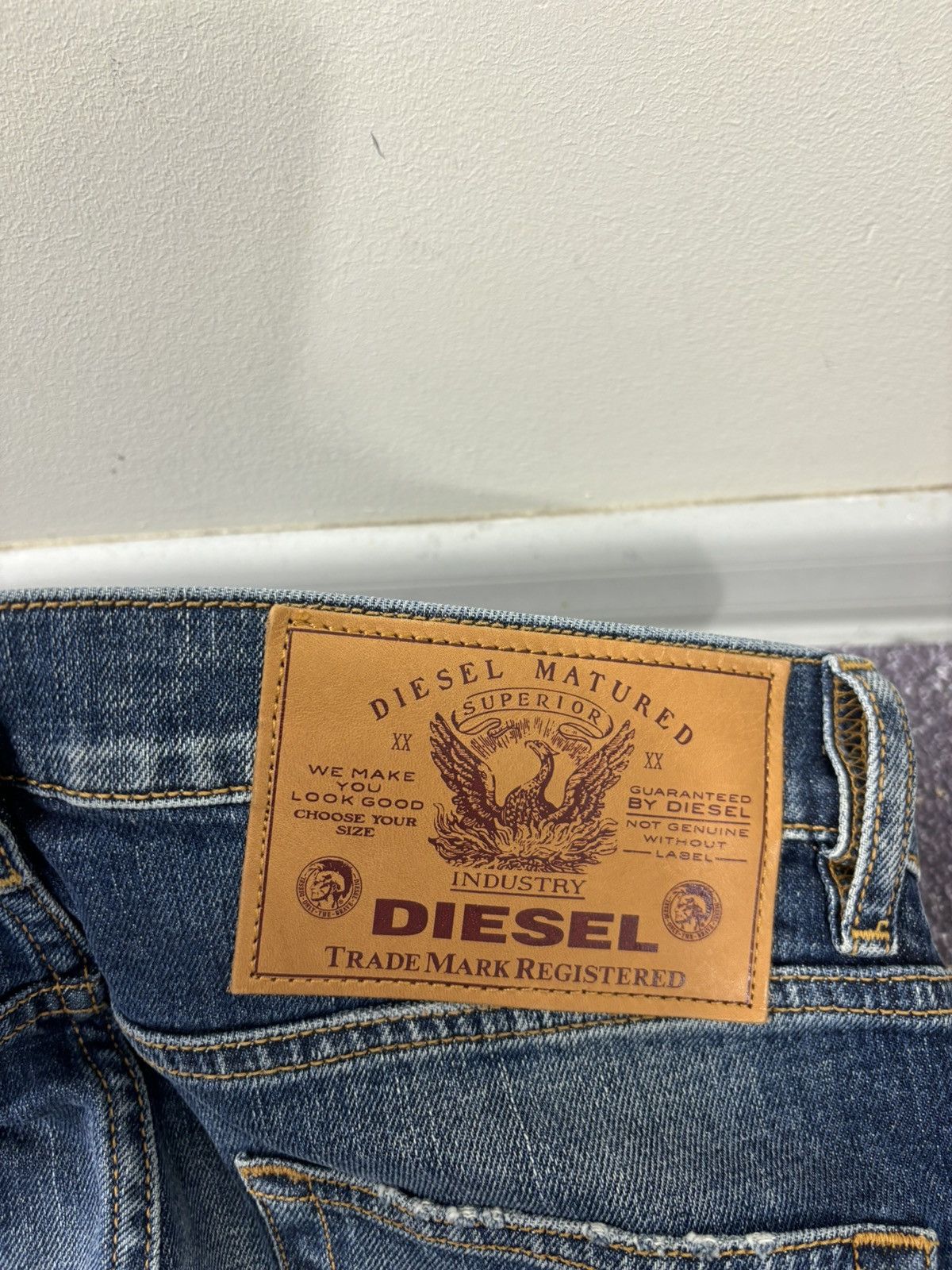 Diesel Diesel D-Strukt Slim Stretch NWT Avant Garde Denim Jeans Size US 29 - 20 Thumbnail