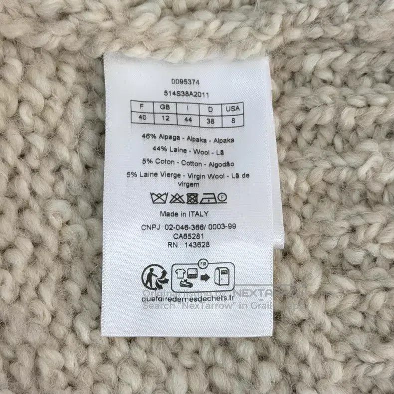 Dior Dior Beige half-wool sweater Size S / US 4 / IT 40 - 6 Thumbnail