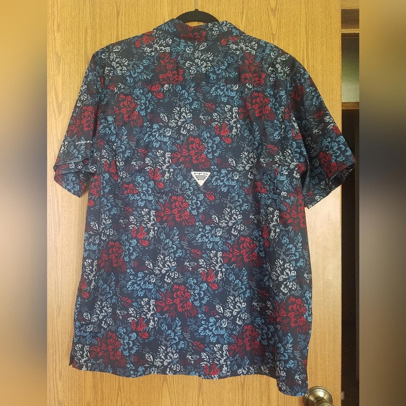 Columbia Columbia PDG Button-Up Shirt - Red and Blue Size XL Size US XL / EU 56 / 4 - 2 Thumbnail