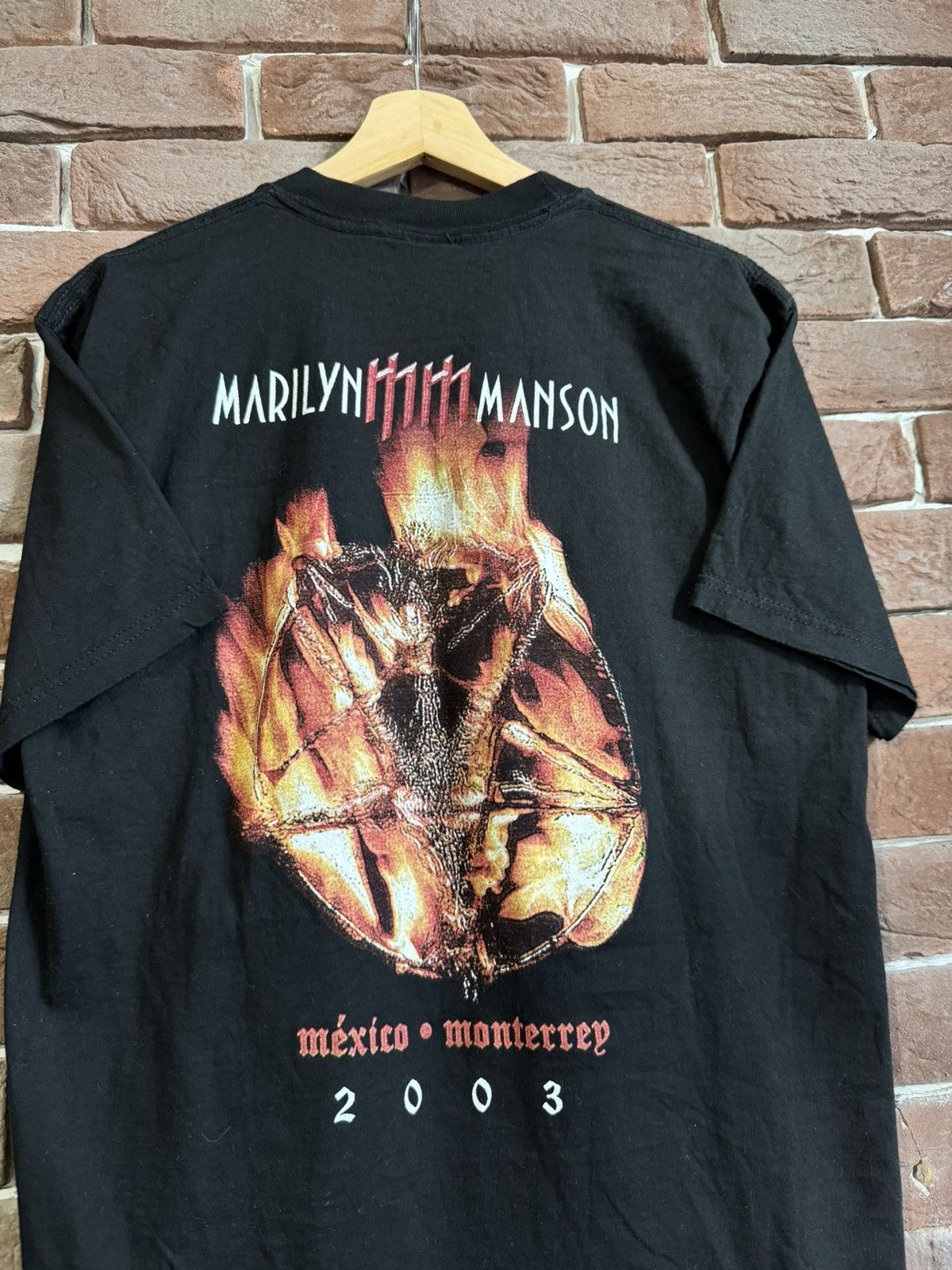 Band Tees Rare Vintage 00s Marilyn Manson Resurrection Mexico Band Tee Size US L / EU 52-54 / 3 - 5 Thumbnail