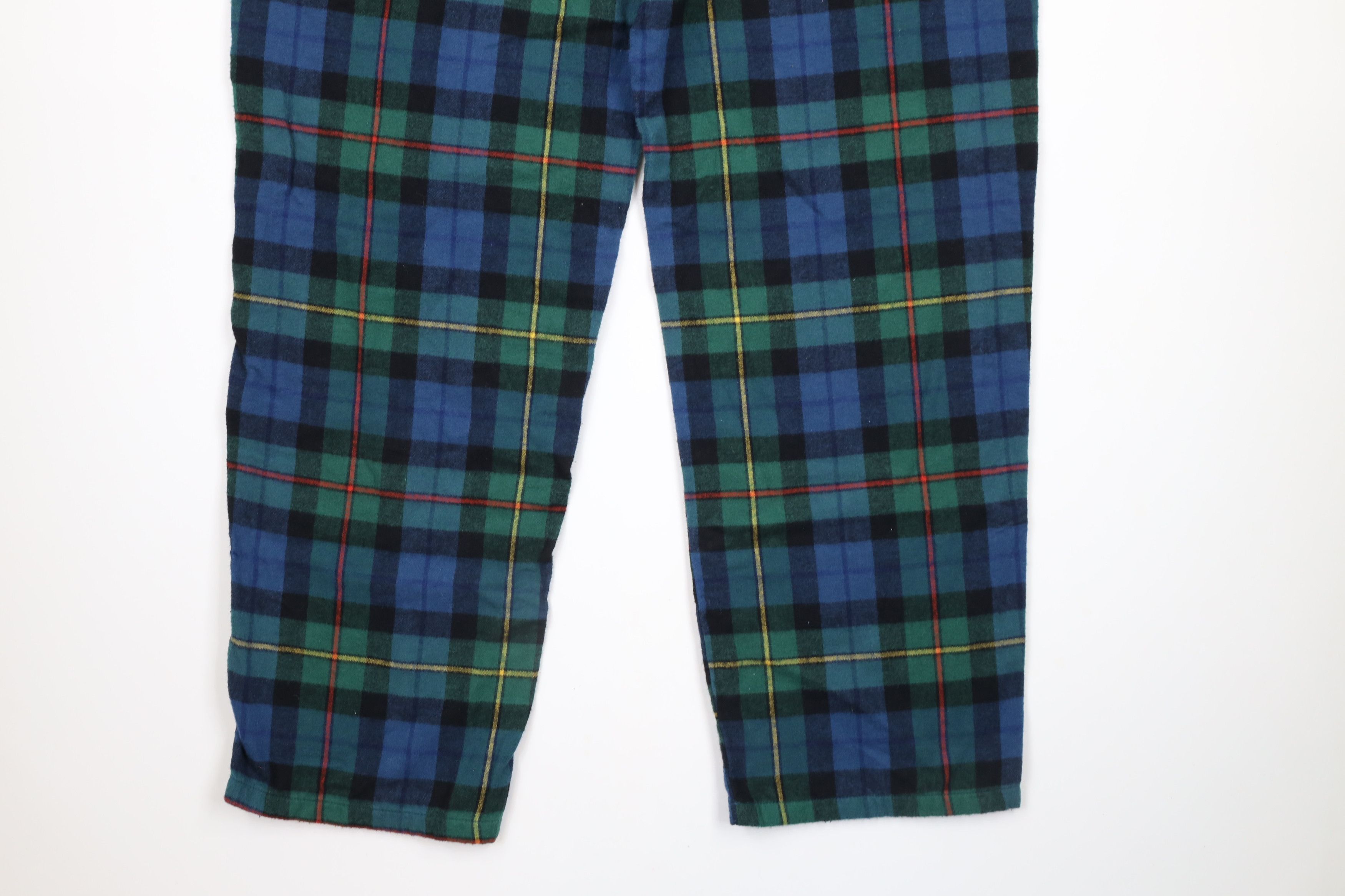 L.L. Bean × Vintage Vintage LL Bean Rainbow Flannel Wide Leg Sweatpants Pants Size US 36 / EU 52 - 10 Thumbnail