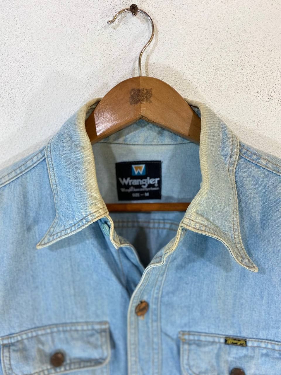 Vintage vintage wrangler denim jacket 4 pocket nice design Size US M / EU 48-50 / 2 - 5 Thumbnail