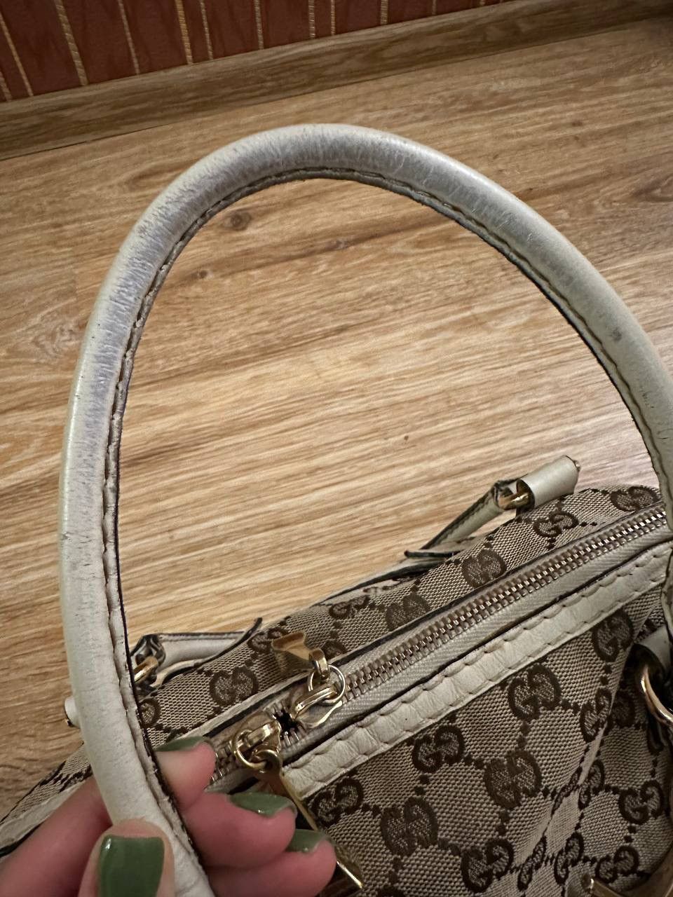 Gucci Gucci GG Canvas Horsebit Horse Nail Boston Bag Purse Vintage Size ONE SIZE - 11 Thumbnail