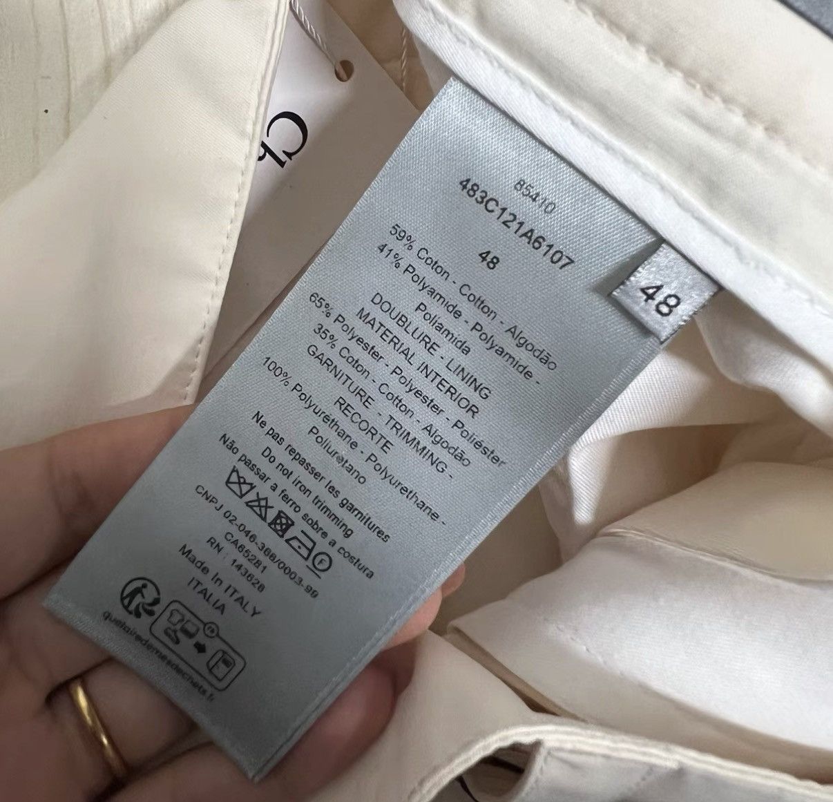 Dior Dior Beige Logo Shorts J41 Size US 32 / EU 48 - 4 Thumbnail