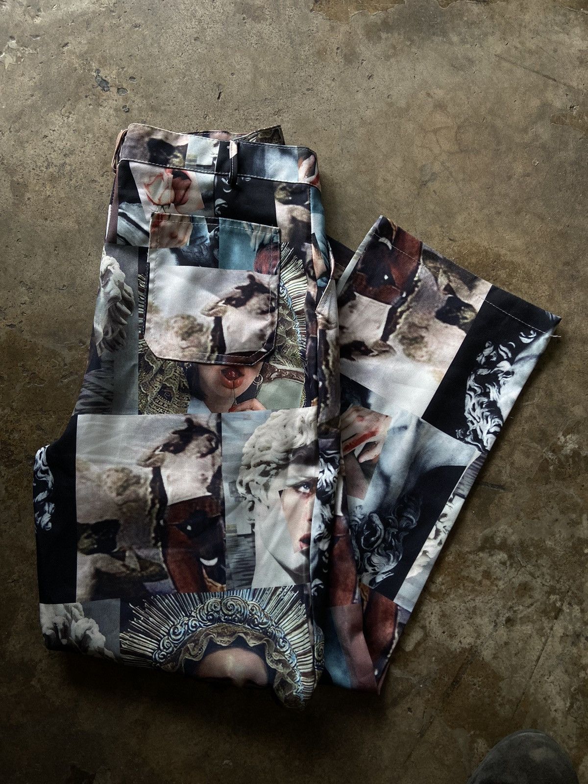 Japanese Brand Japanese multi painting arts baggy pants Size US 34 / EU 50 - 3 Thumbnail