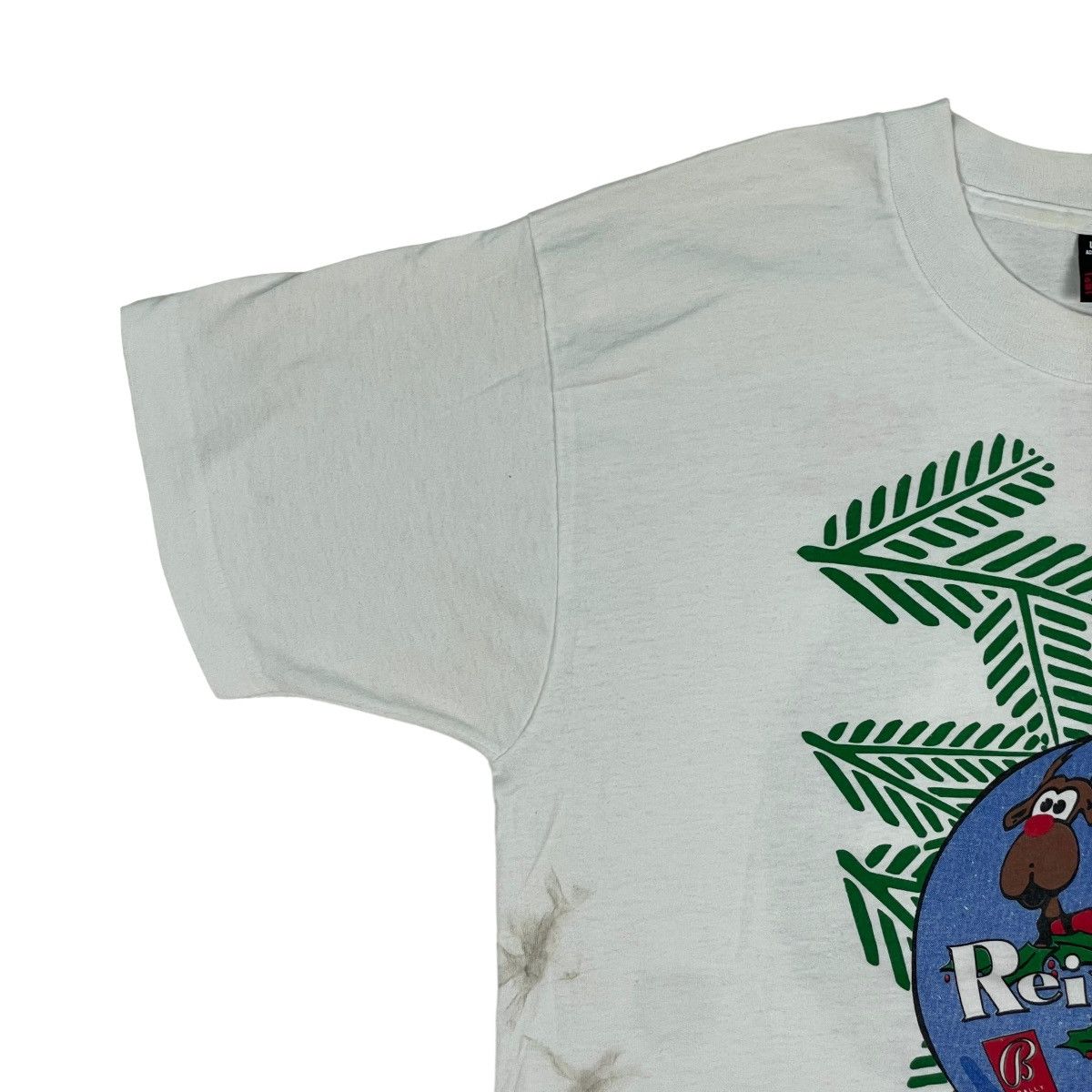 Fruit Of The Loom 🔥LAST PRICE🔥 Vintage 90s Reindeer Run Event Tee Size US L / EU 52-54 / 3 - 2 Thumbnail