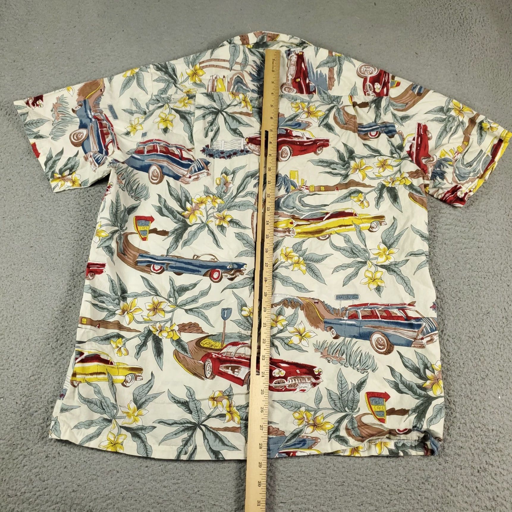 Vintage RJC Hawaiian Shirt Blue Floral Button Up Short Sleeve Adult Large Tropical Mens Size US L / EU 52-54 / 3 - 3 Thumbnail