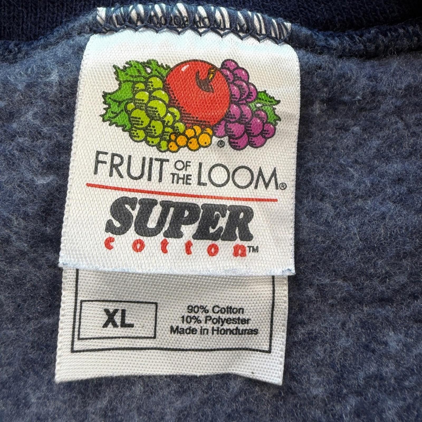 Fruit Of The Loom New Jersey Shark River Hills Fire Co Navy Sweatshirt Mens XL Size US XL / EU 56 / 4 - 4 Thumbnail