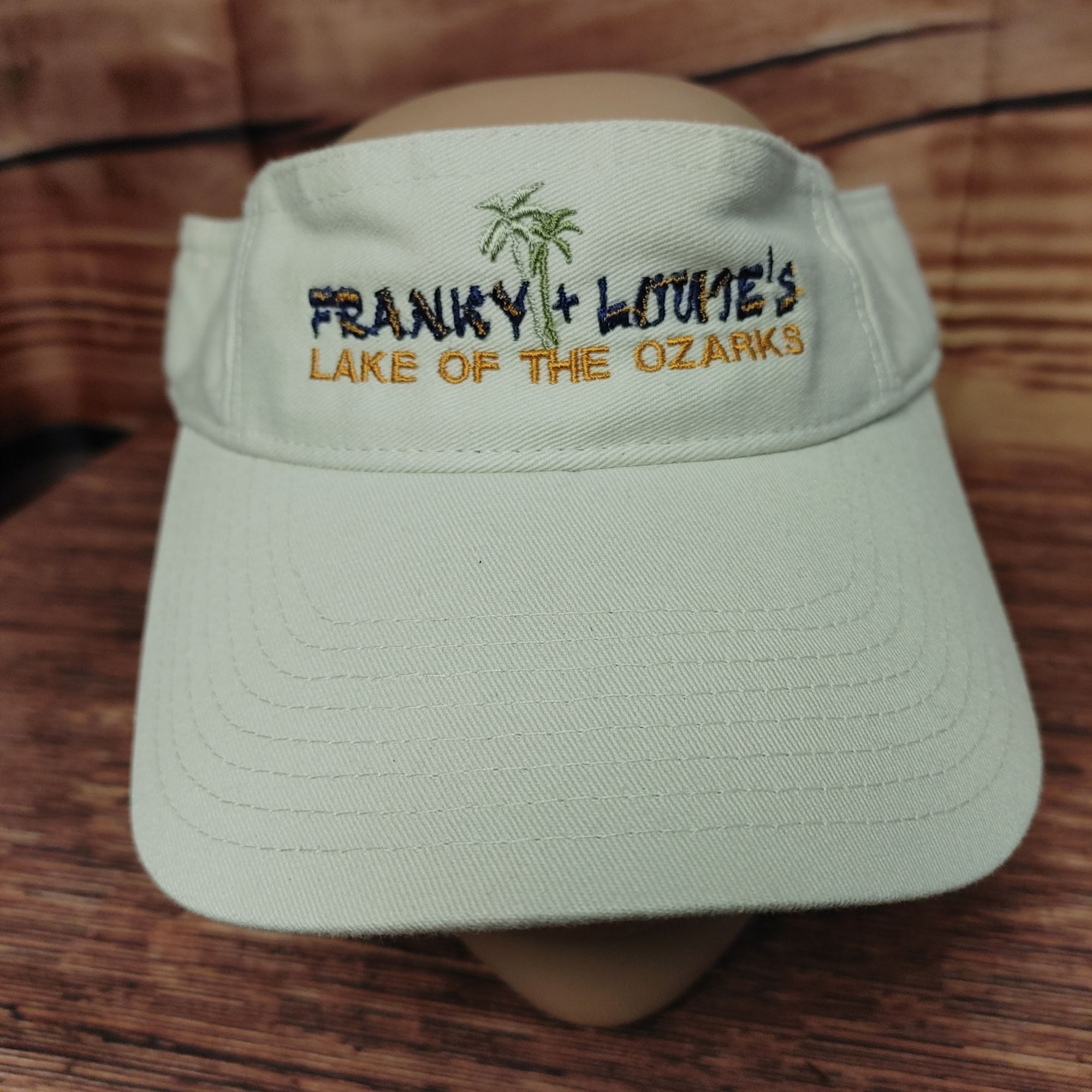 Other Franky + Louies Lake of the Ozarks Unisex White Visor Hat OS Size ONE SIZE - 1 Thumbnail
