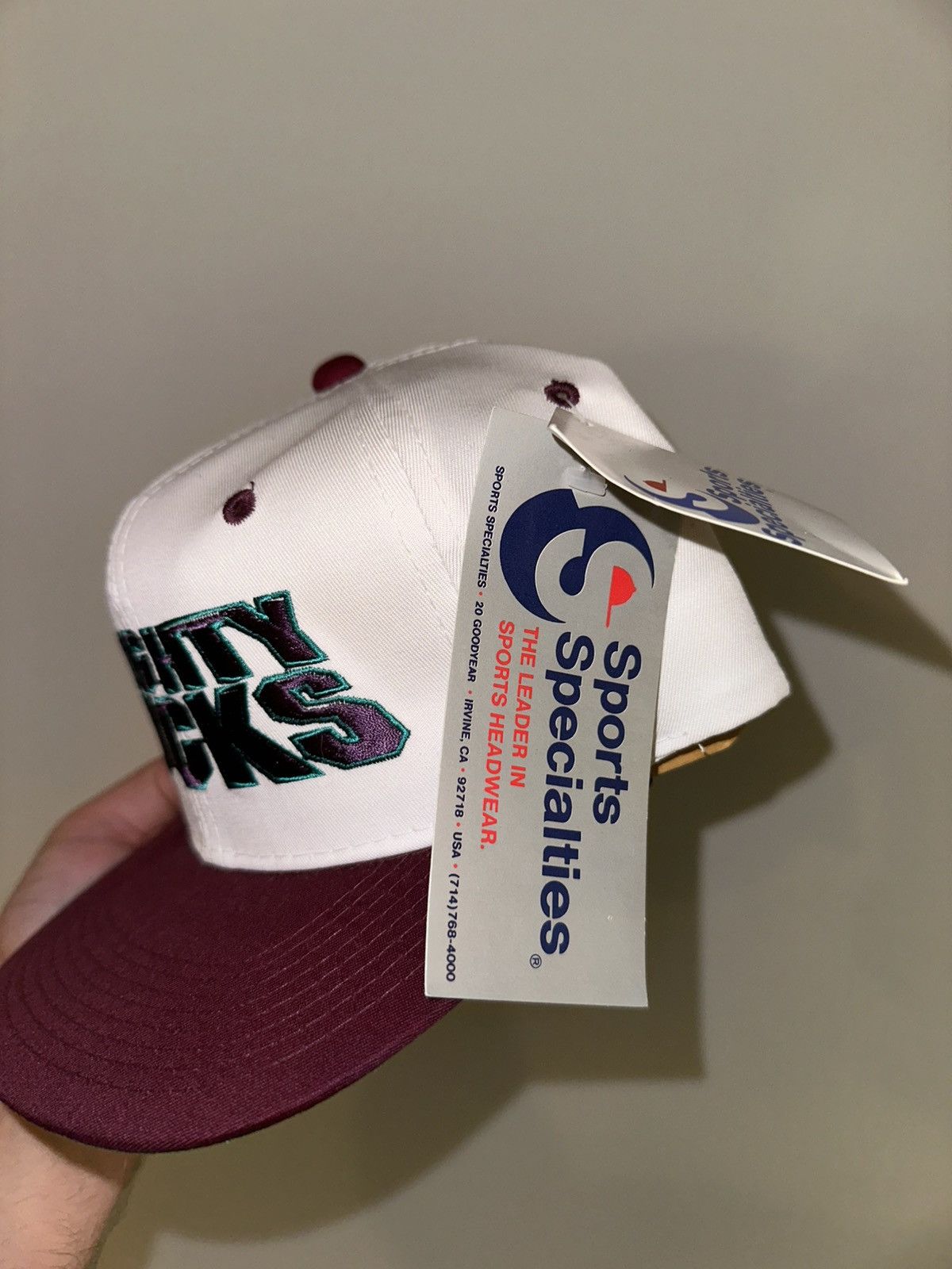 Sports Specialties × Vintage Vintage DS Mighty Ducks Sport Specialties Script Snapback Size ONE SIZE - 4 Thumbnail
