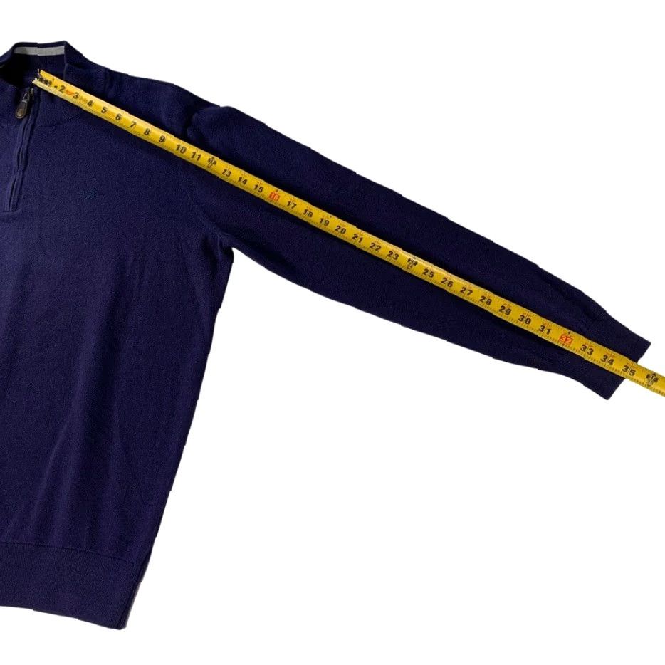 Southern Tide Southern Tide Men’s Pullover Sweater Navy Blue Large 1/4 Zip Cotton Polyester Size US L / EU 52-54 / 3 - 6 Thumbnail