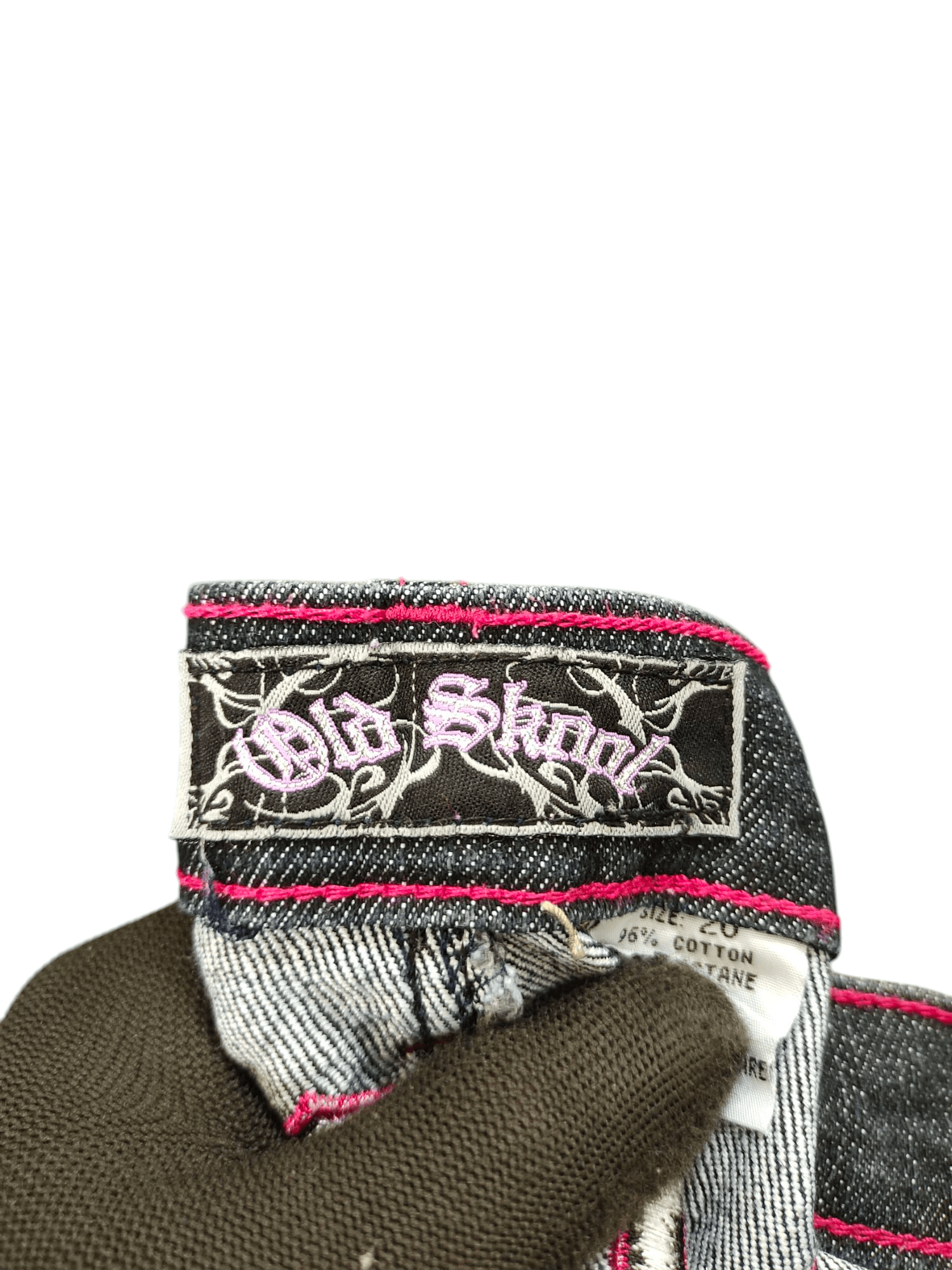 Artful Dodger Vintage Y2k Angel Wing Cross Embroidered Denim Jeans Size US 40 / EU 56 - 11 Thumbnail