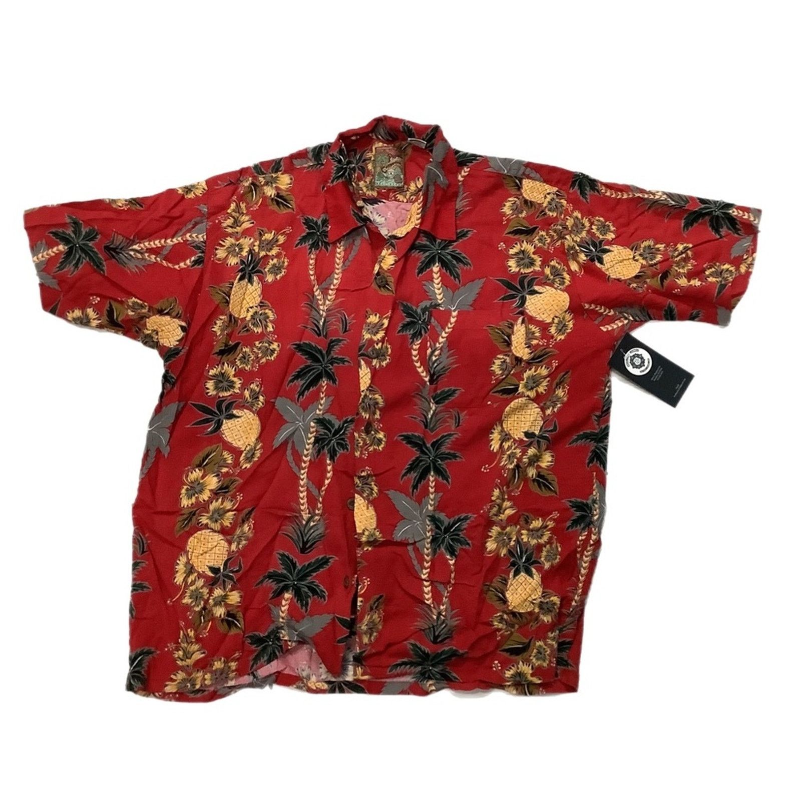 Vintage Vtg Pineapple Connection Hawaiian shirt Size US L / EU 52-54 / 3 - 1 Thumbnail