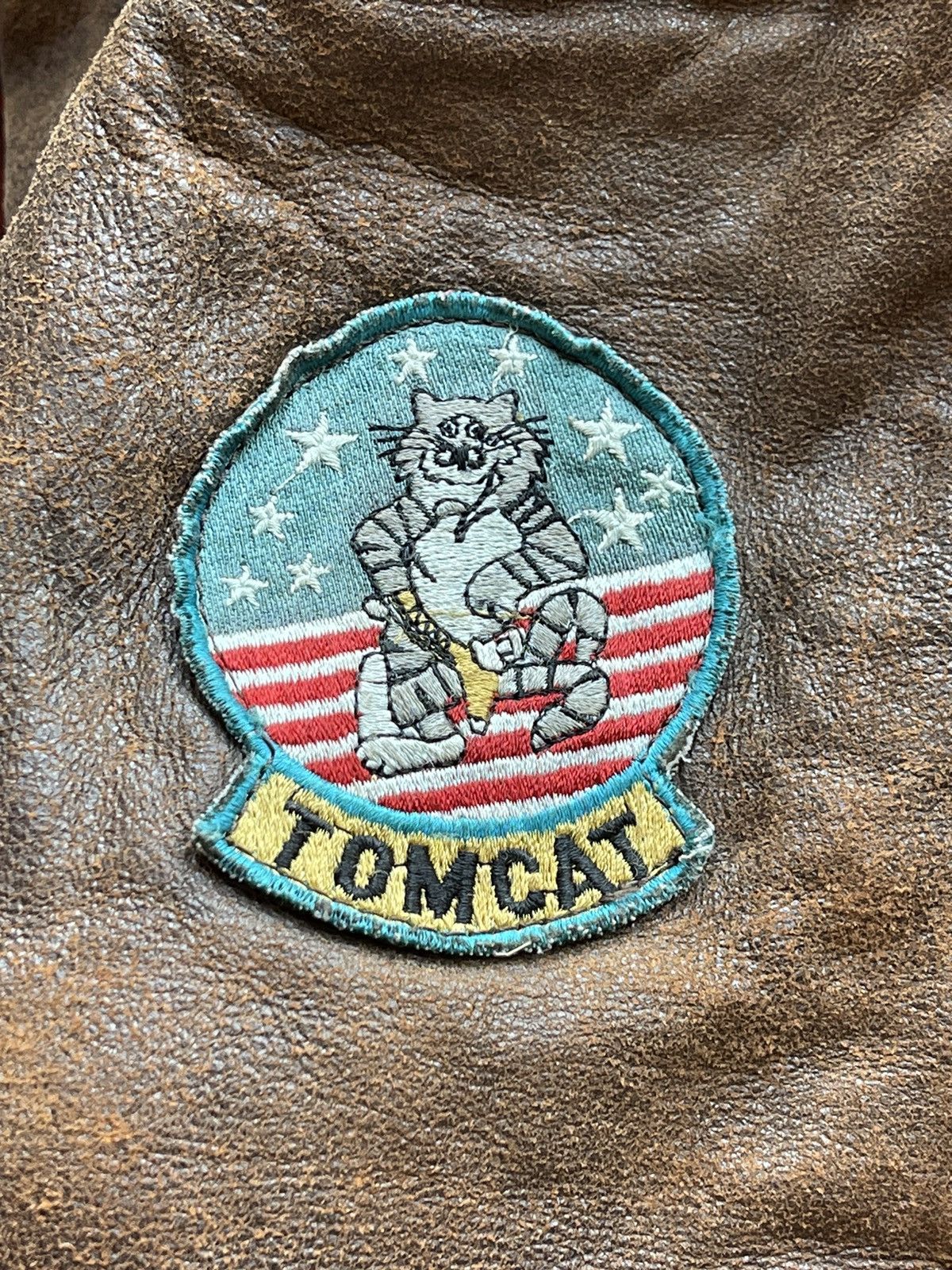 Other 80s A2 Flyers vintage leather jacket Rare Ghetto blast patch Size US L / EU 52-54 / 3 - 21 Thumbnail