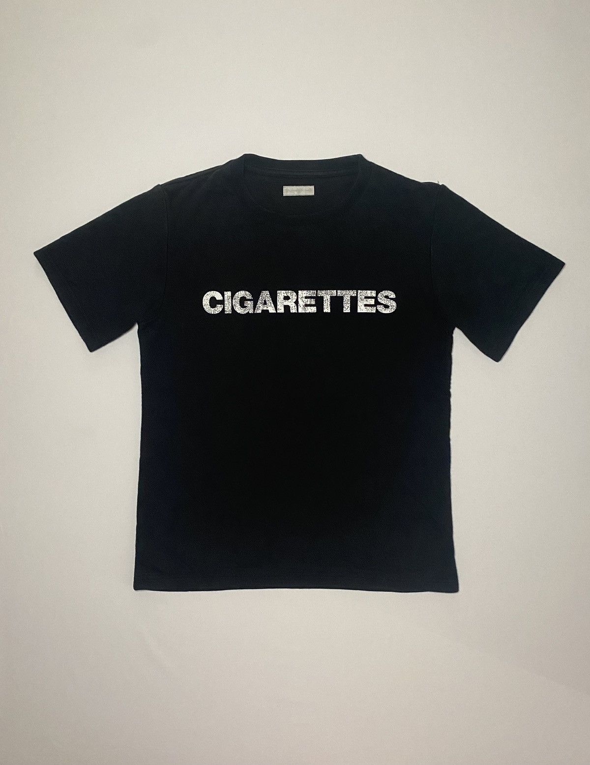 image of Number N Ine Number (N)Ine Aw2000 ‘Cigarettes’ T-Shirt in Black, Men's (Size Small)