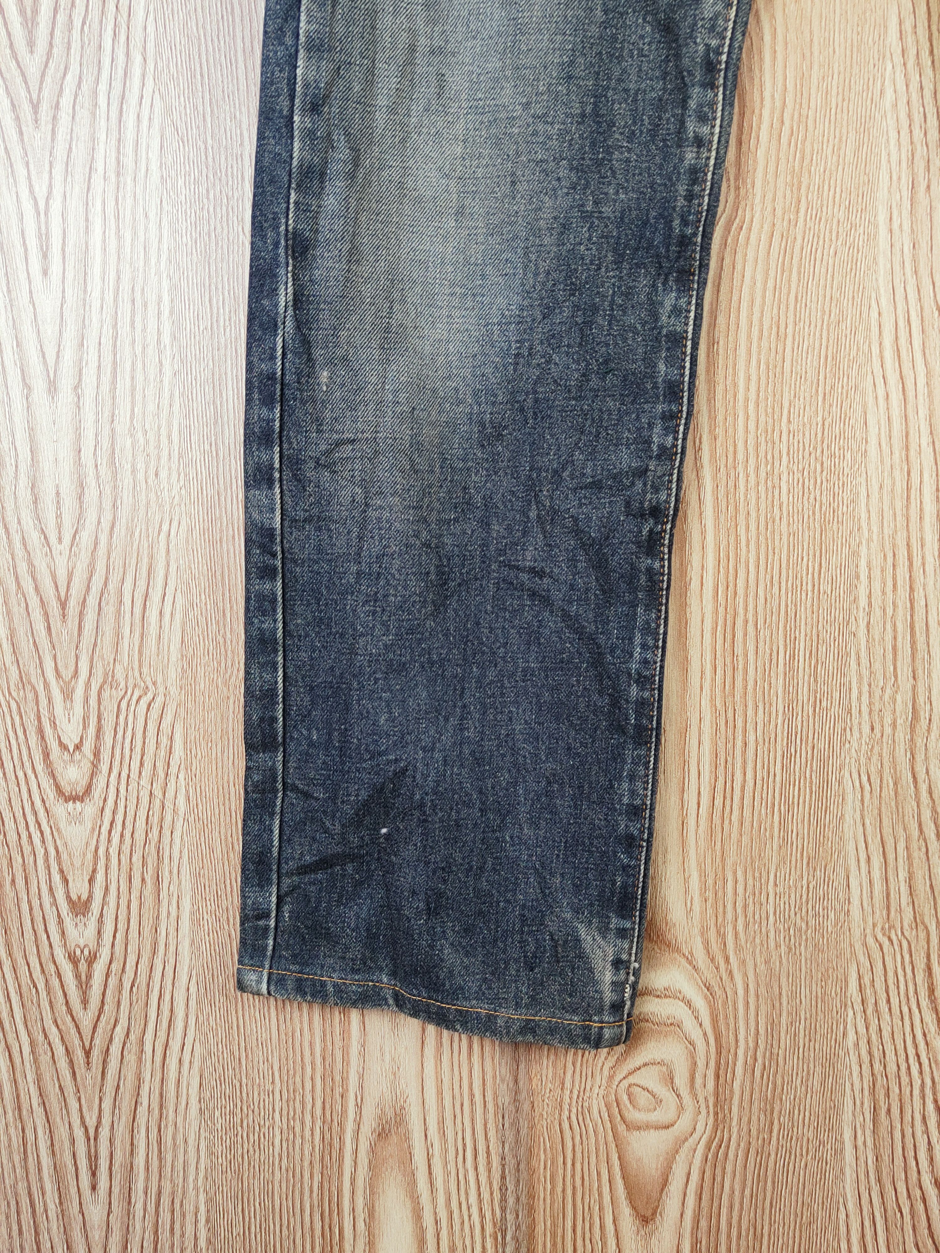 Edwin Edwin Black Distressed Ripped Jeans #S2696 Size US 28 / EU 44 - 4 Thumbnail