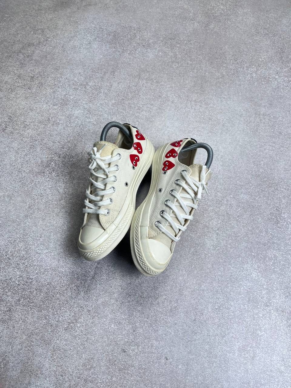 Comme des Garcons PLAY × Converse × Vintage Vintage PLAY Comme Des Garcons Heart Chuck Tailor Sneakers Size US 8 / IT 38 - 6 Thumbnail