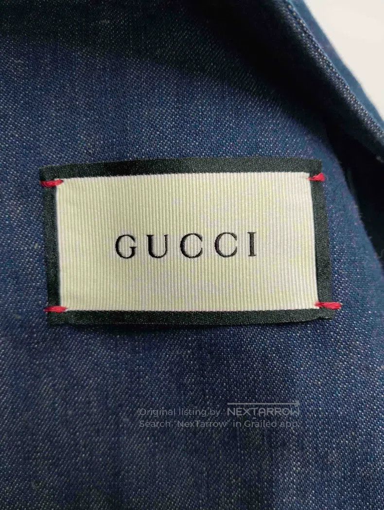 Gucci Gucci Stone-washed single-breasted jacket Size US S / EU 44-46 / 1 - 3 Thumbnail