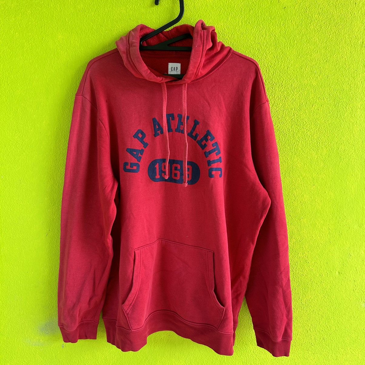Gap Vintage Gap Athletic Red Hoodie Size US L / EU 52-54 / 3 - 1 Thumbnail