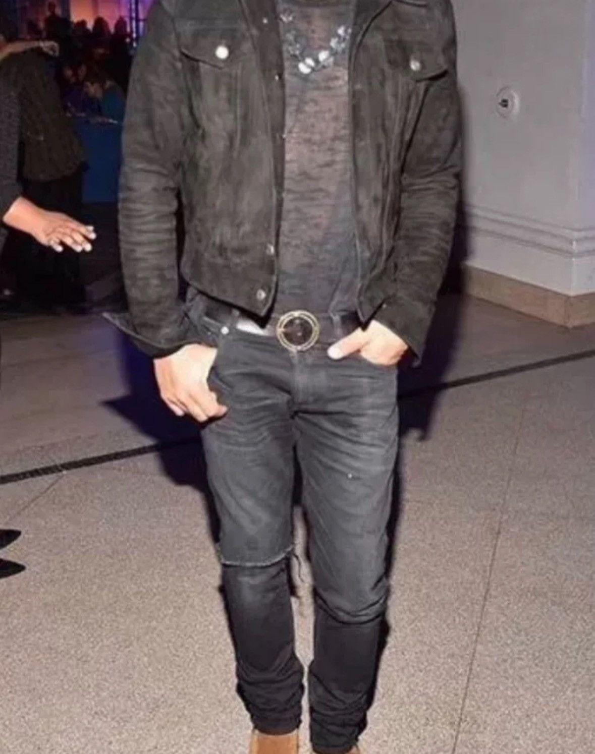 Saint Laurent Paris × Yves Saint Laurent Saint Laurent 15ss runway cowhide ring belt 2412-Nextarrow Size ONE SIZE - 8 Thumbnail