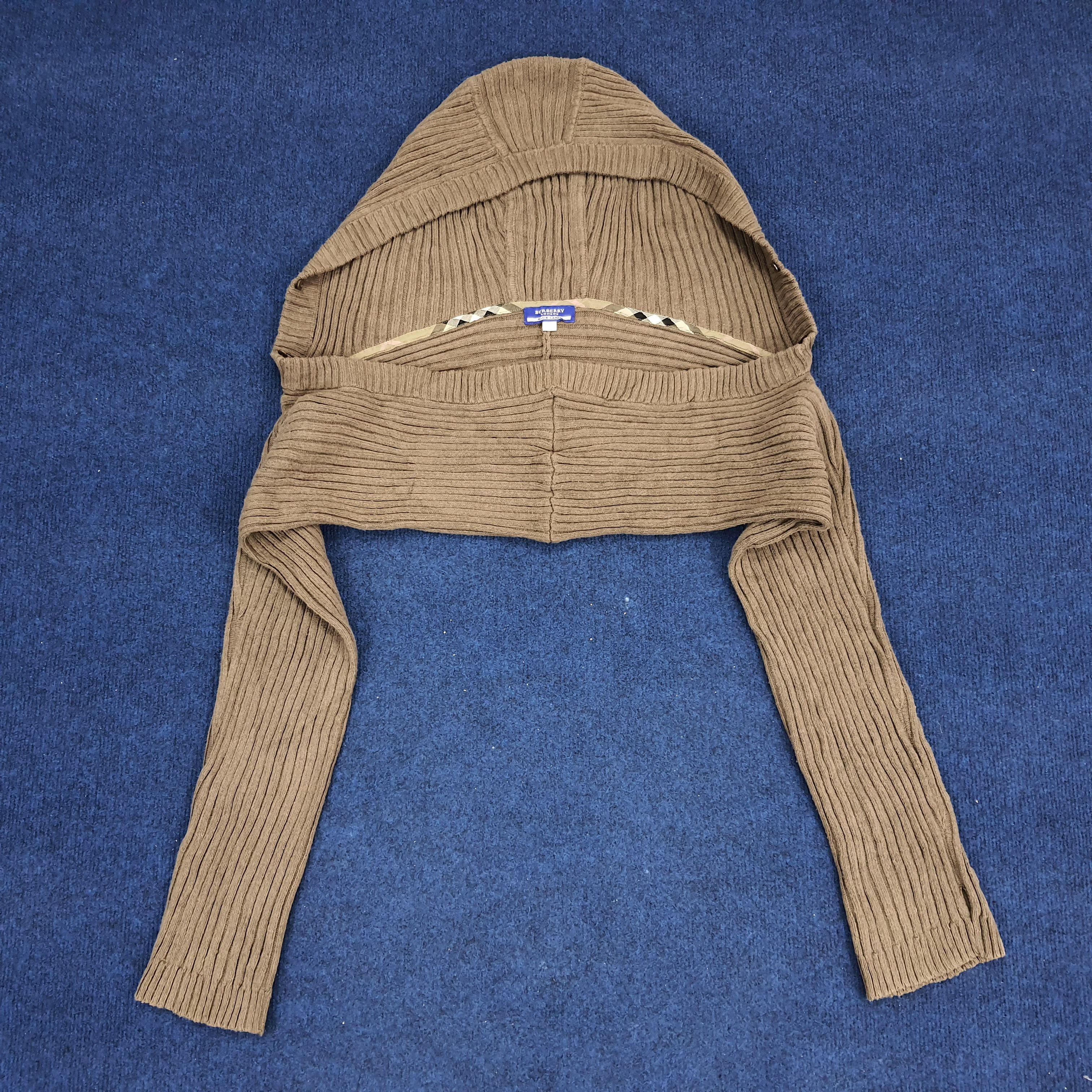 Burberry × Vintage Vintage Burberry Blue Label Cropped Sleeve Hoodies Size S / US 4 / IT 40 - 1 Thumbnail