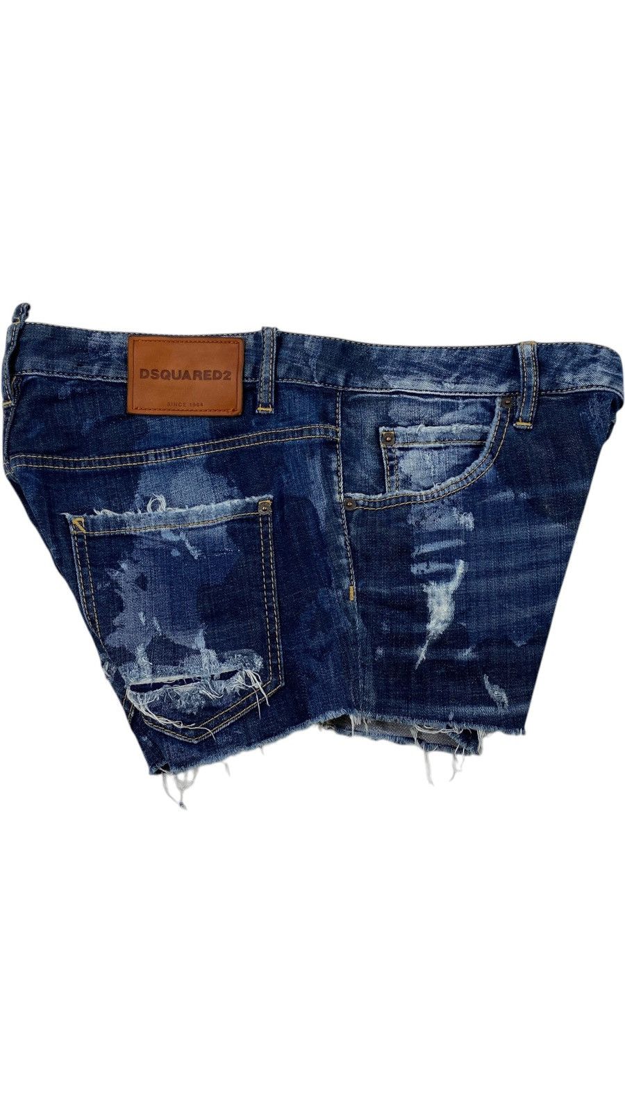 Dsquared2 LASTDROP🔥 Dsquared D2 Cool Girl Jeans Distressed Mini Shorts Size 30" / US 8 / IT 44 - 4 Thumbnail