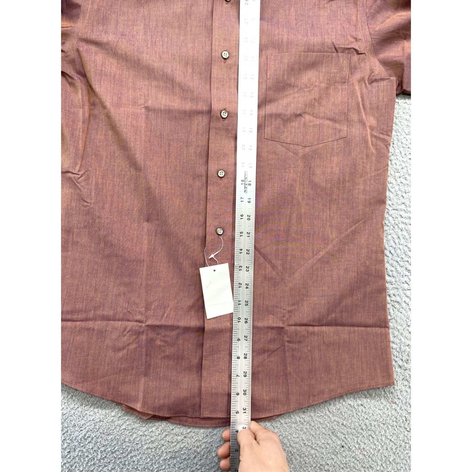 Stafford Stafford Iridescent Button Up Boardcloth Mens Sz 15 Multicolor Shirt - New Size US M / EU 48-50 / 2 - 7 Thumbnail