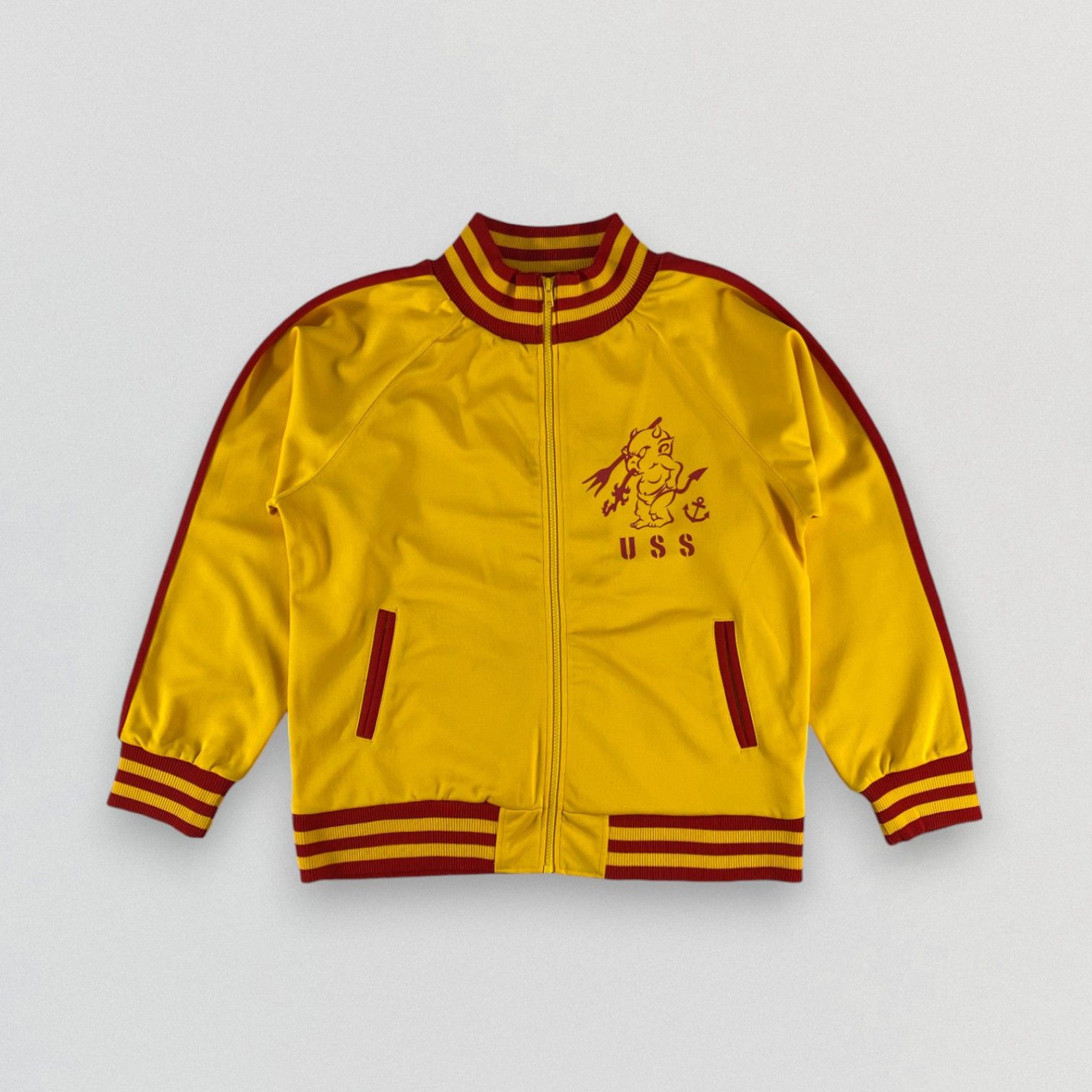 Tedman Ted Company Lucky Red Devil U.S Marines Zip-up Track Jacket Size US L / EU 52-54 / 3 - 1 Thumbnail